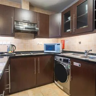 kitchen in Al Manzel Hotel Apartments