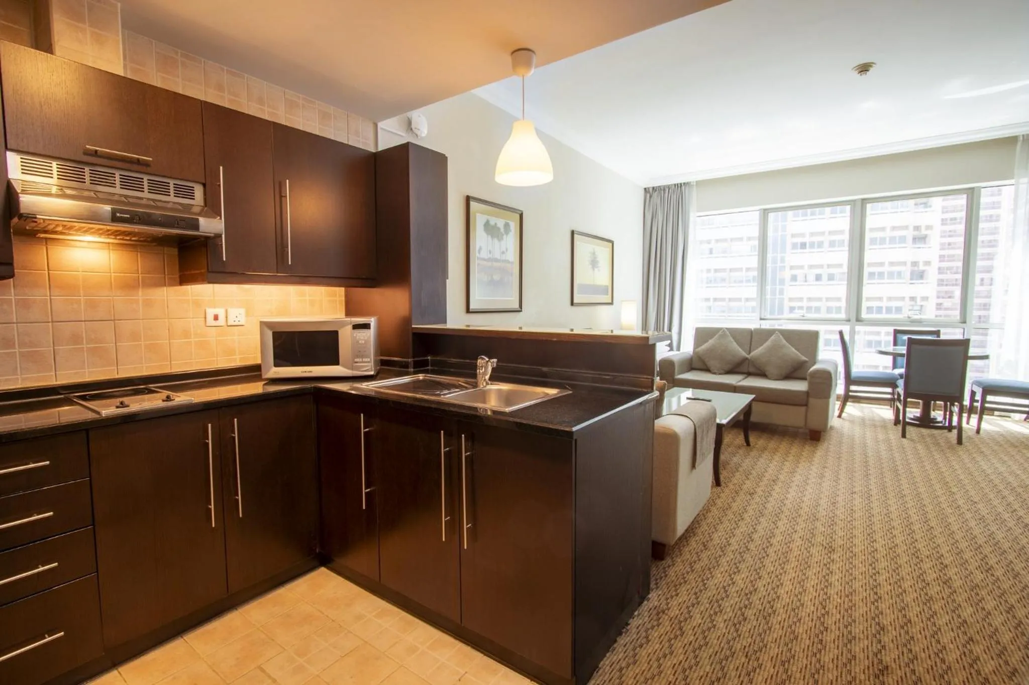 Living room in Al Manzel Hotel Apartments