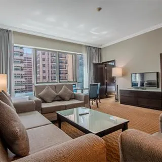 Living room in Al Manzel Hotel Apartments