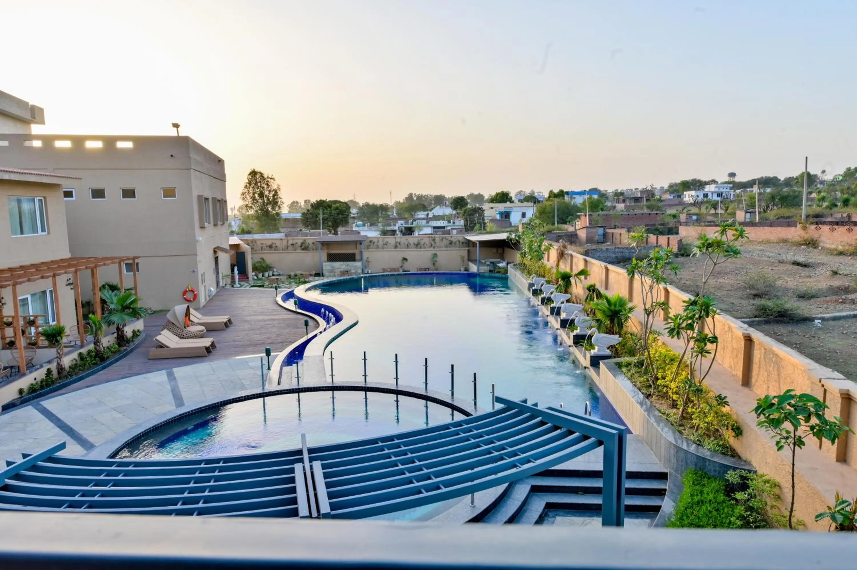 Swimming pool in Four A Resort Jammu