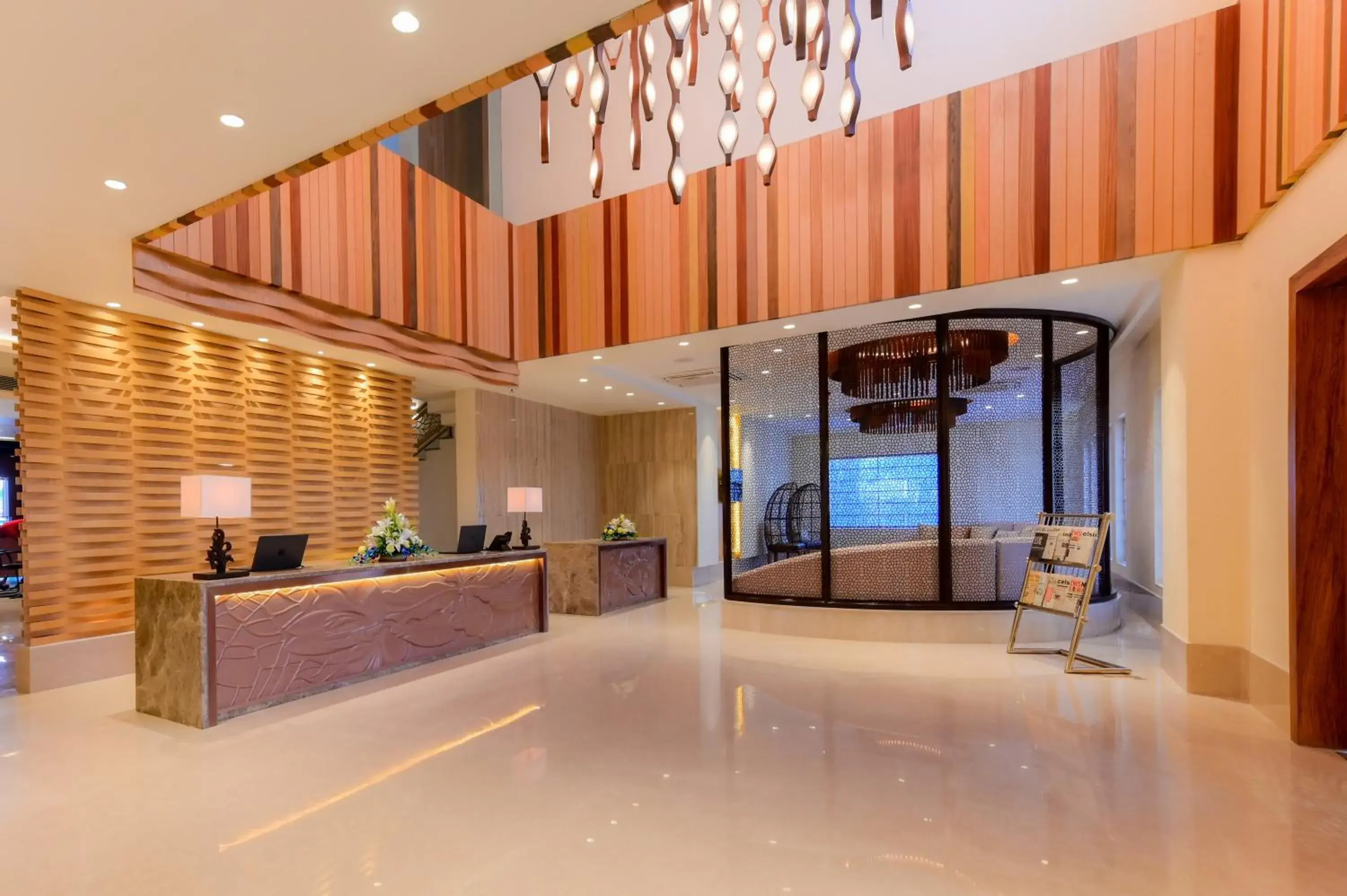 Lobby or reception in Four A Resort Jammu Lobby or reception in Four A Resort Jammu