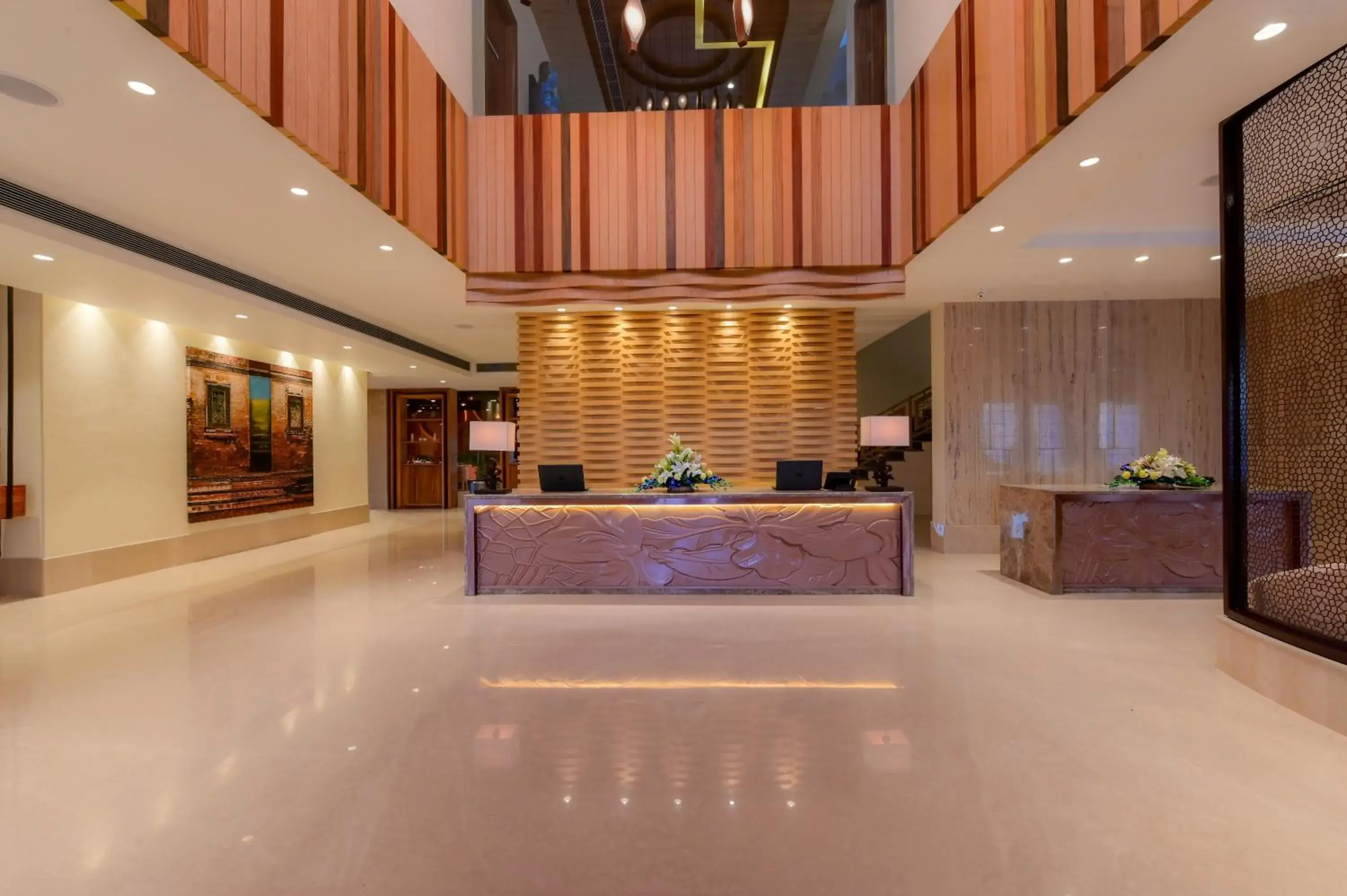 Lobby or reception in Four A Resort Jammu Lobby or reception in Four A Resort Jammu