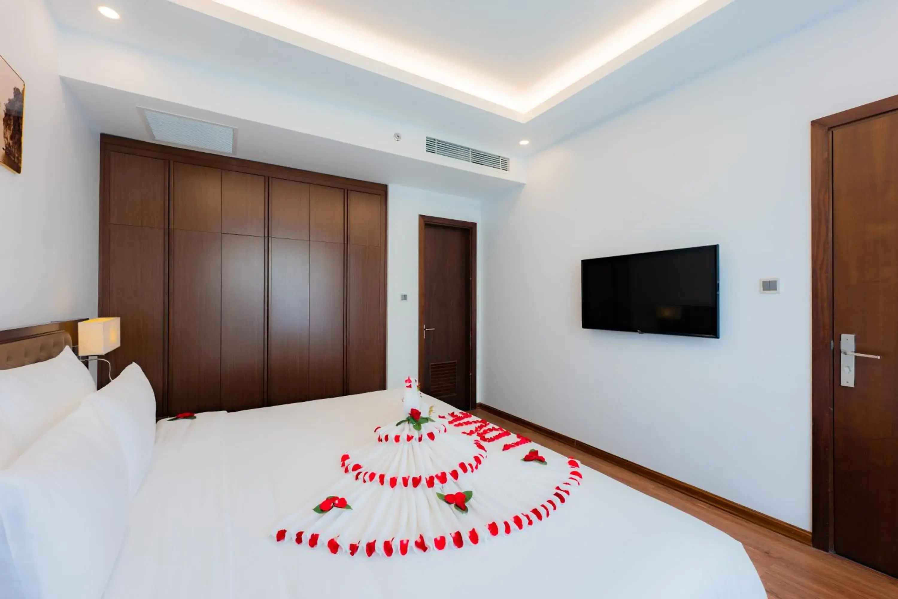 Bed in Hạ Long New Century Hotel Bed in Hạ Long New Century Hotel