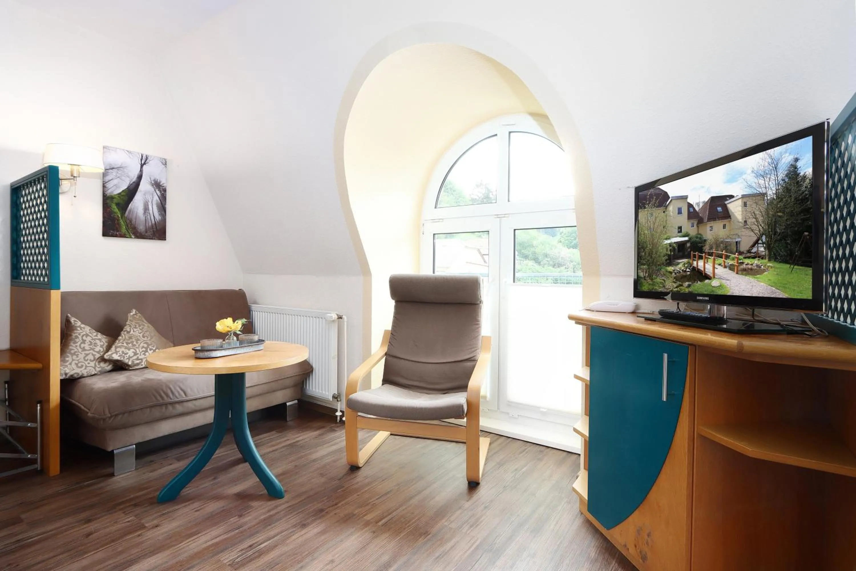 Seating area in Parkhotel Flora