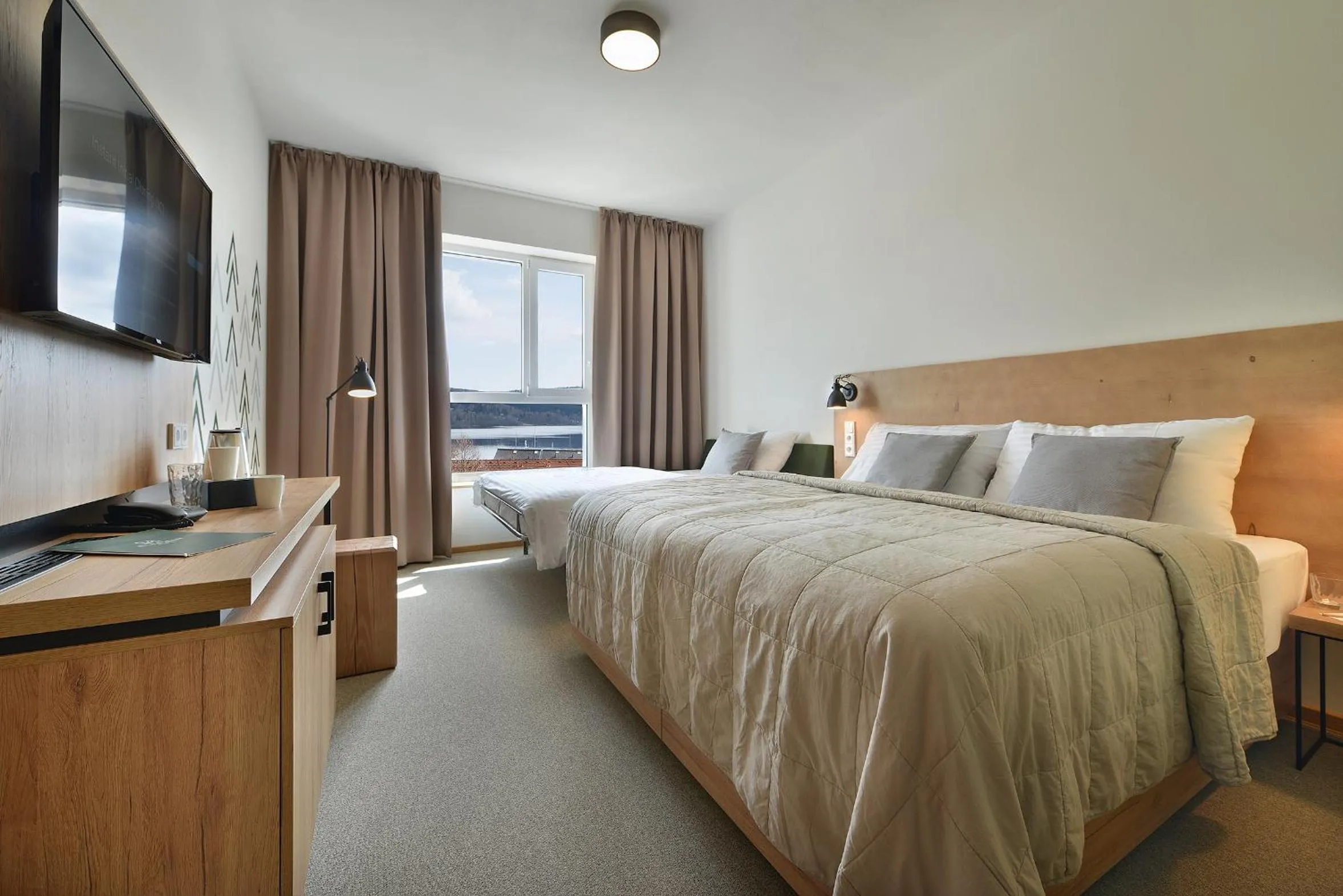 Bed in Hotel Element