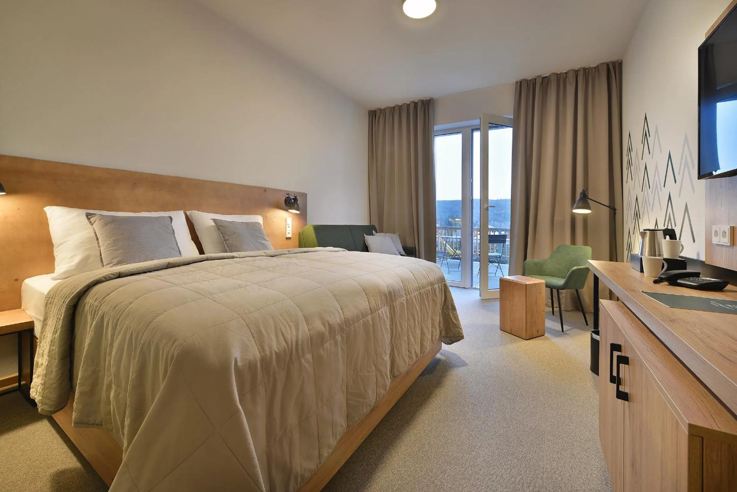 Bed in Hotel Element