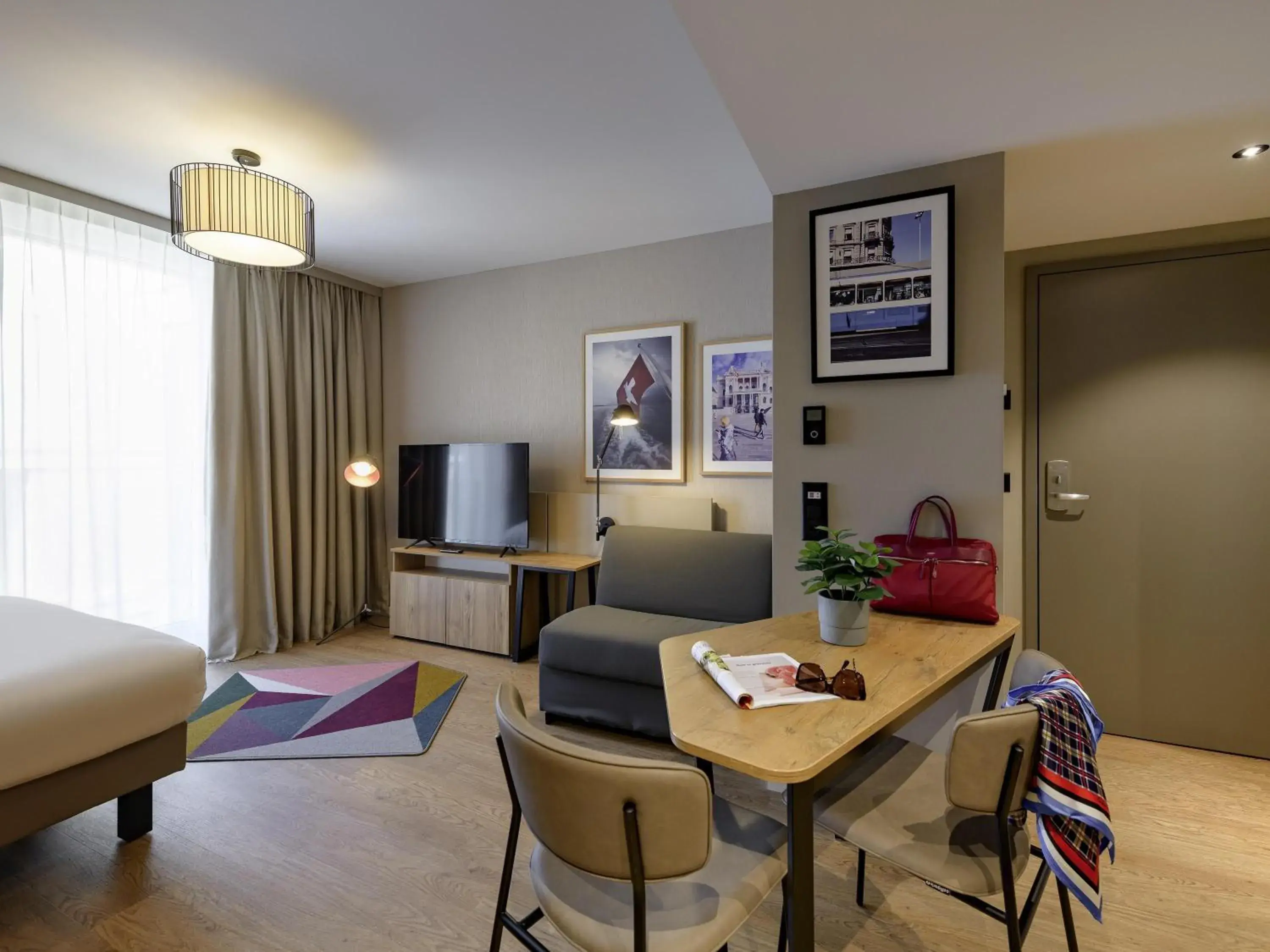 Bedroom, Bed in Aparthotel Adagio Zurich City Center Bedroom, Bed in Aparthotel Adagio Zurich City Center