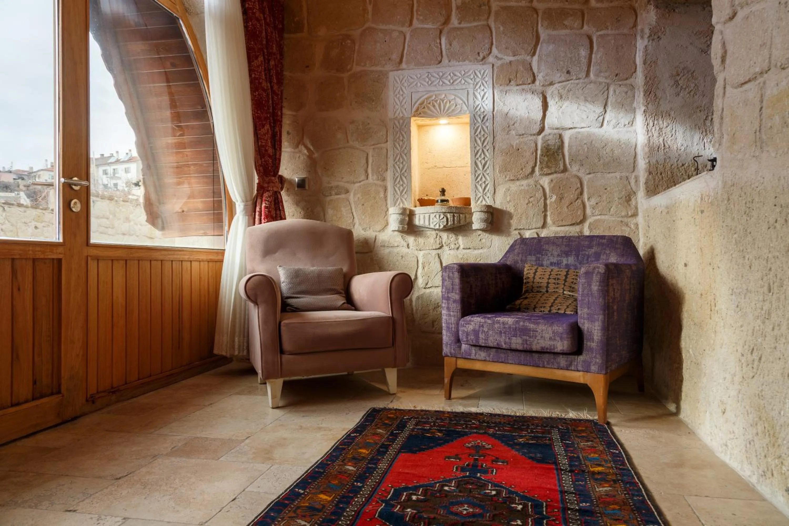 Seating area in Nox Cave Hotel Special Class