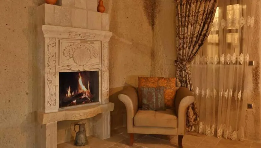 fireplace in Nox Cave Hotel Special Class