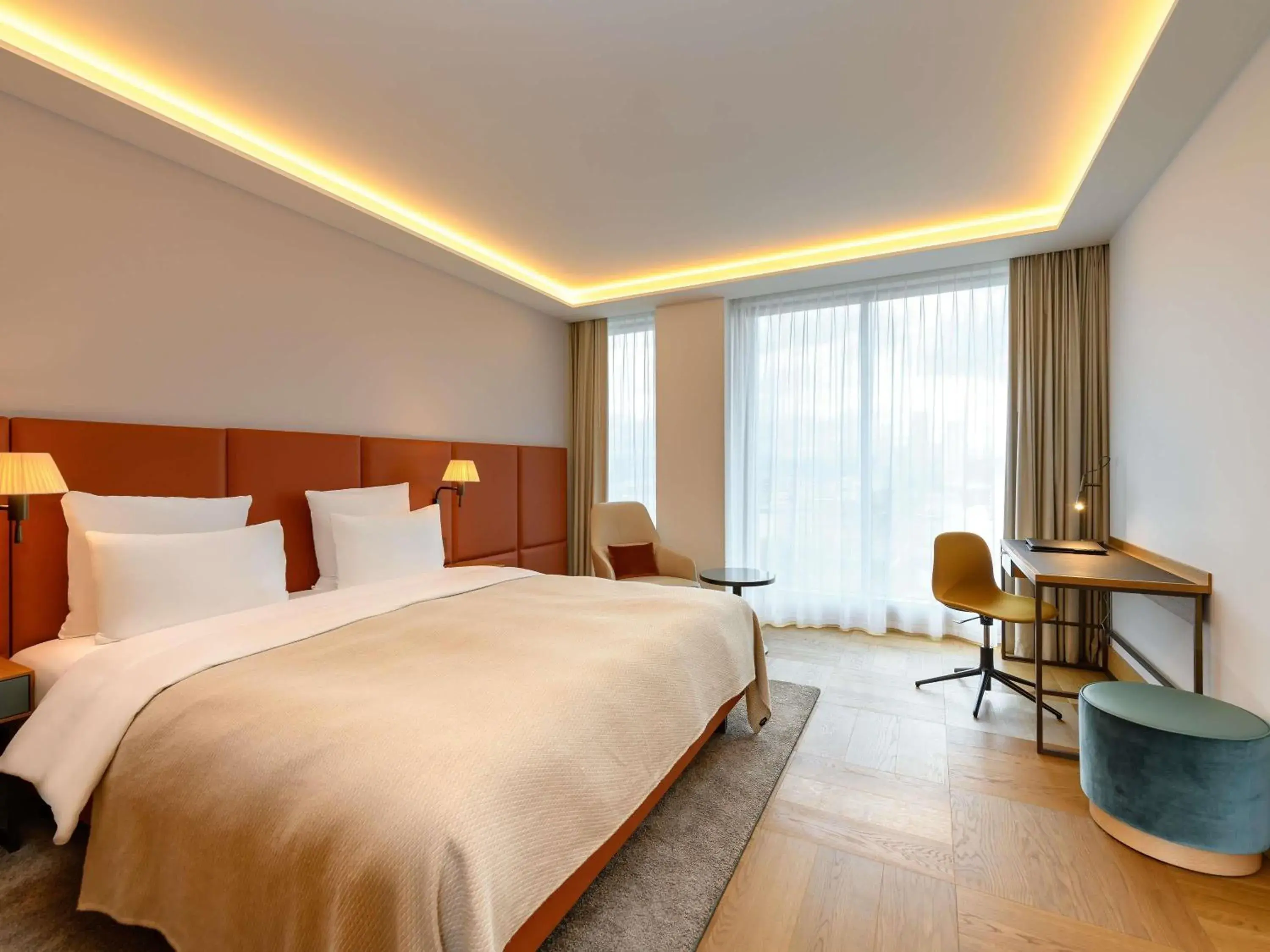 Bedroom, Bed in Mövenpick Hotel Basel Bedroom, Bed in Mövenpick Hotel Basel