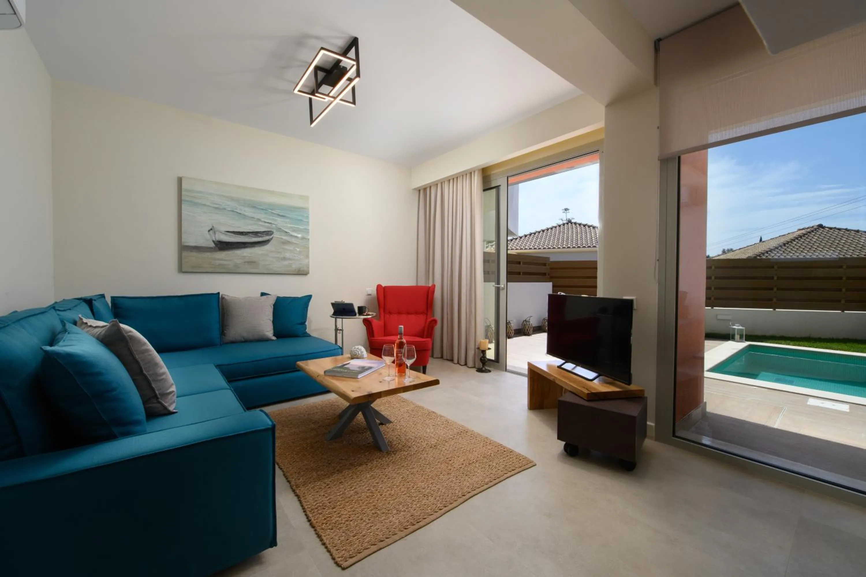 Living room in Tessera Villas & Studios Collection