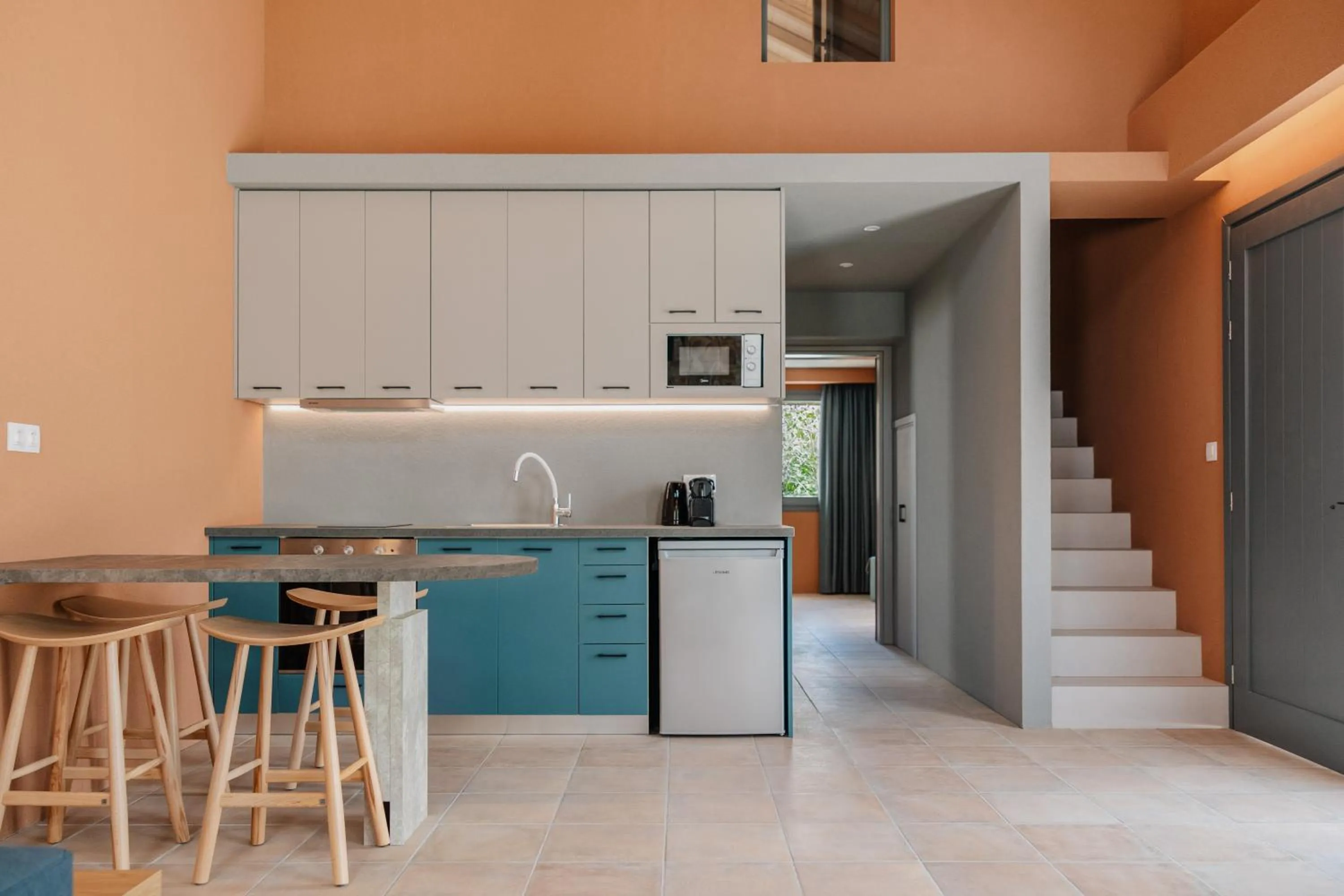 kitchen in Tessera Villas & Studios Collection