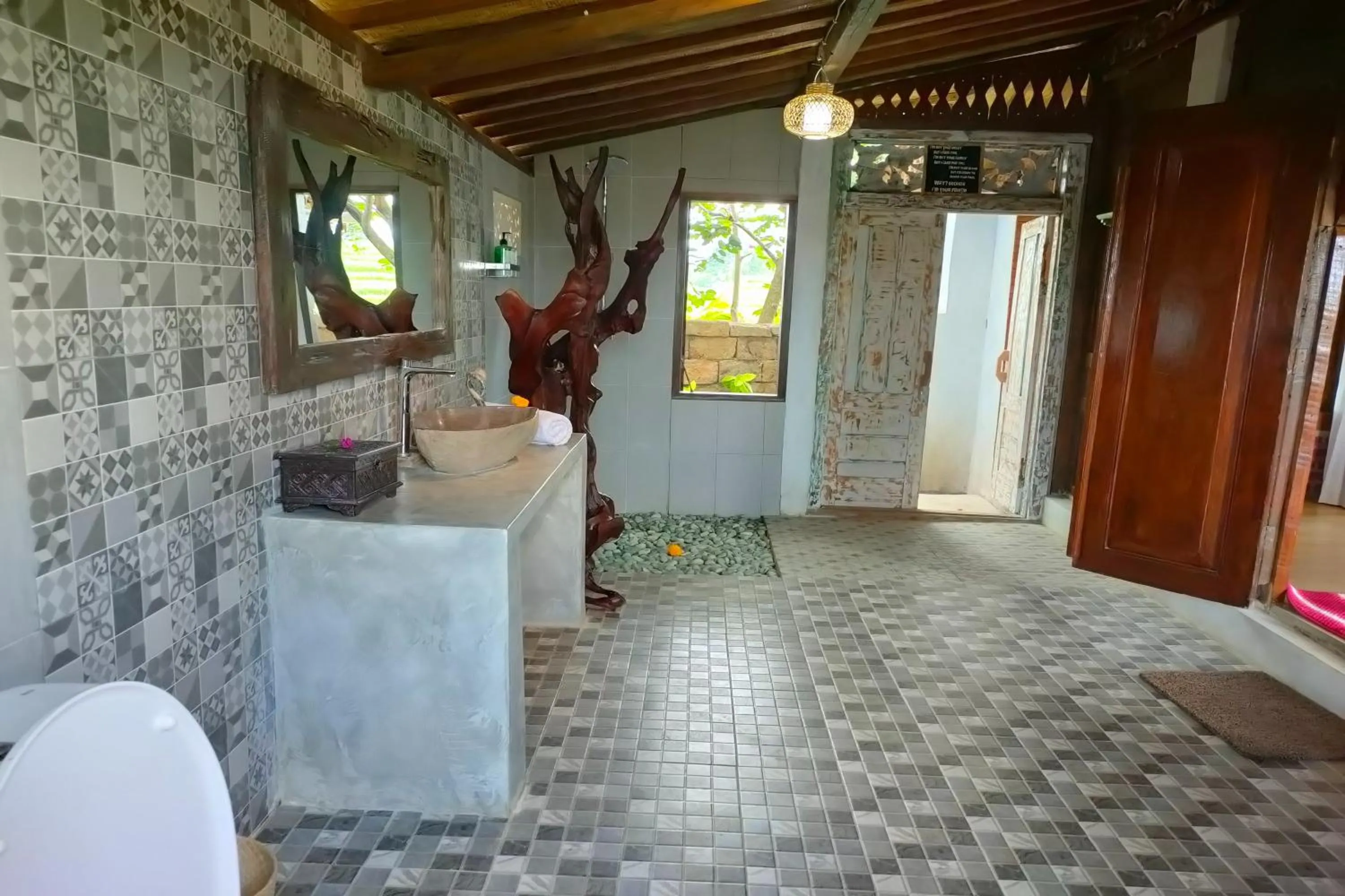 Bathroom in KTS - Kubu Tepi Sawah