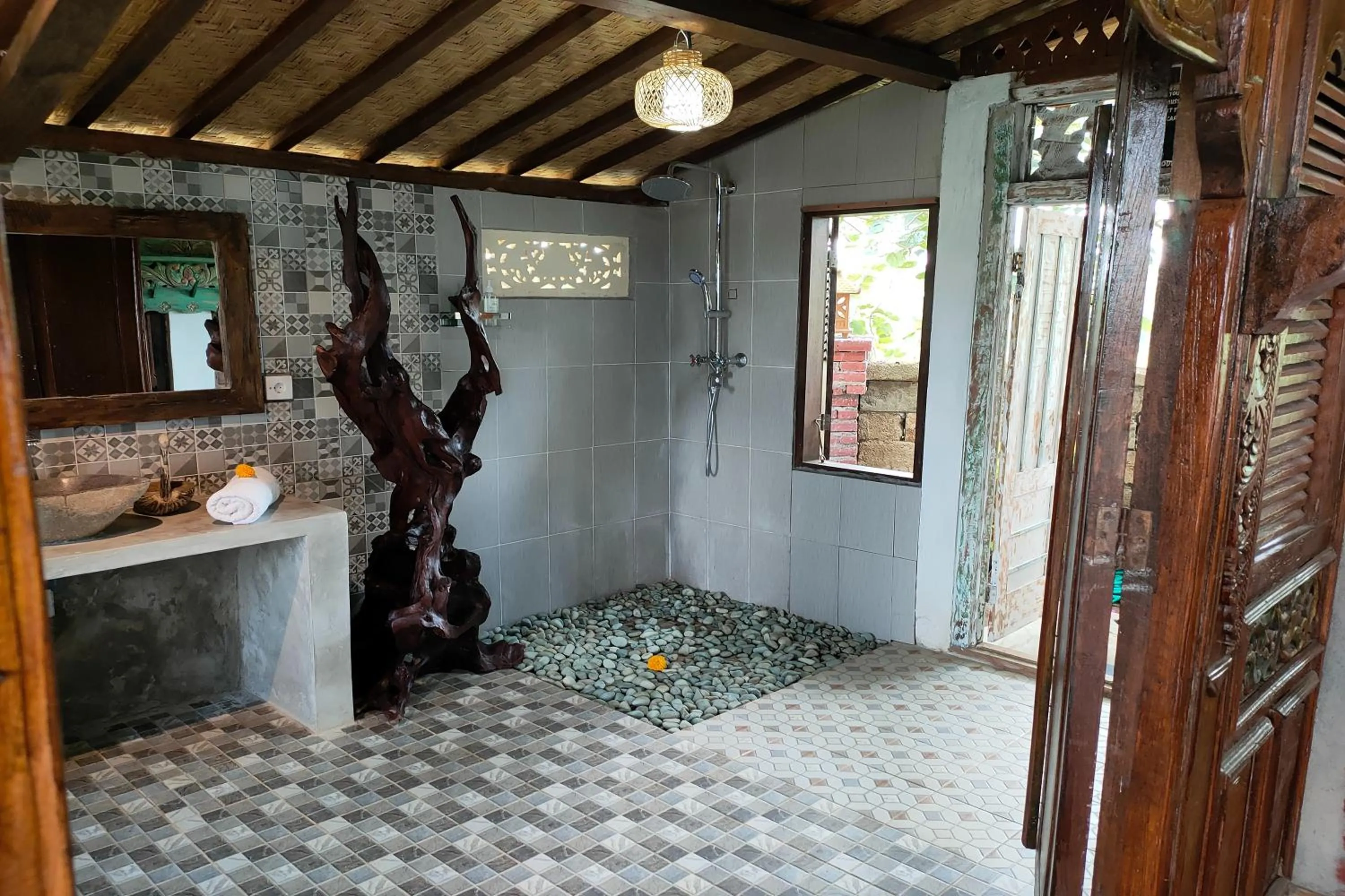 Bathroom in KTS - Kubu Tepi Sawah