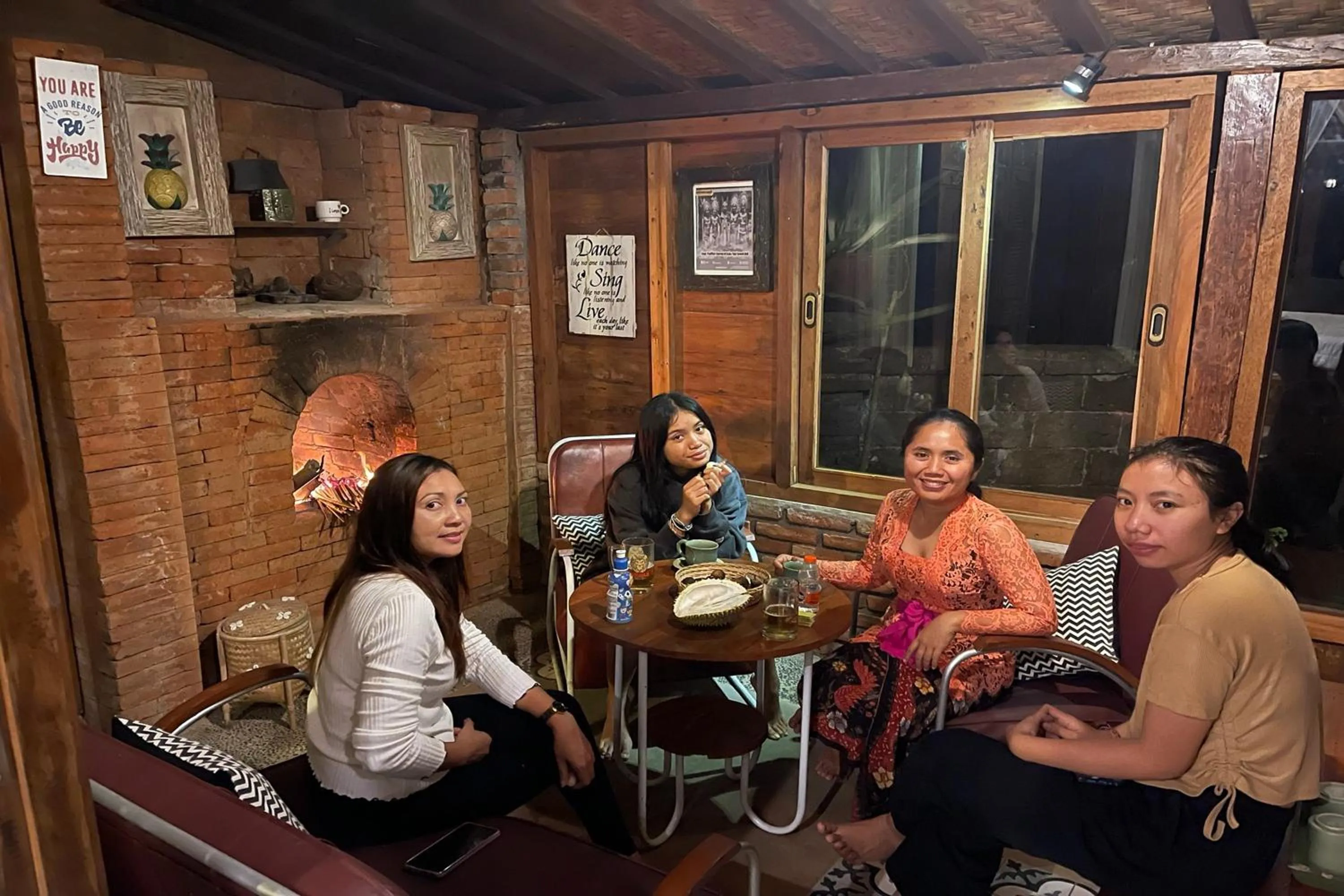 group of guests in KTS - Kubu Tepi Sawah