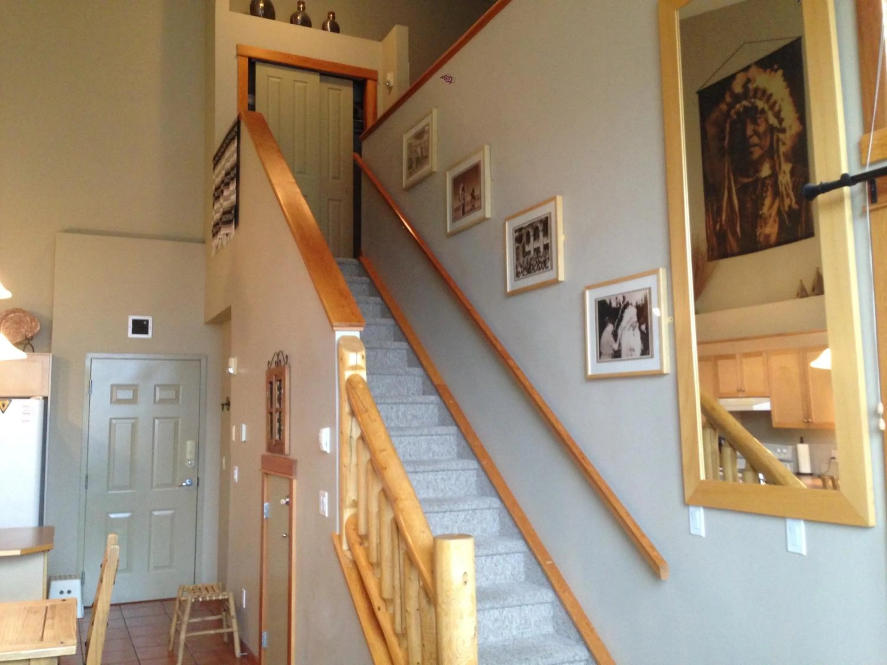 Living room in Apartment 406, Indigenous Artefacts