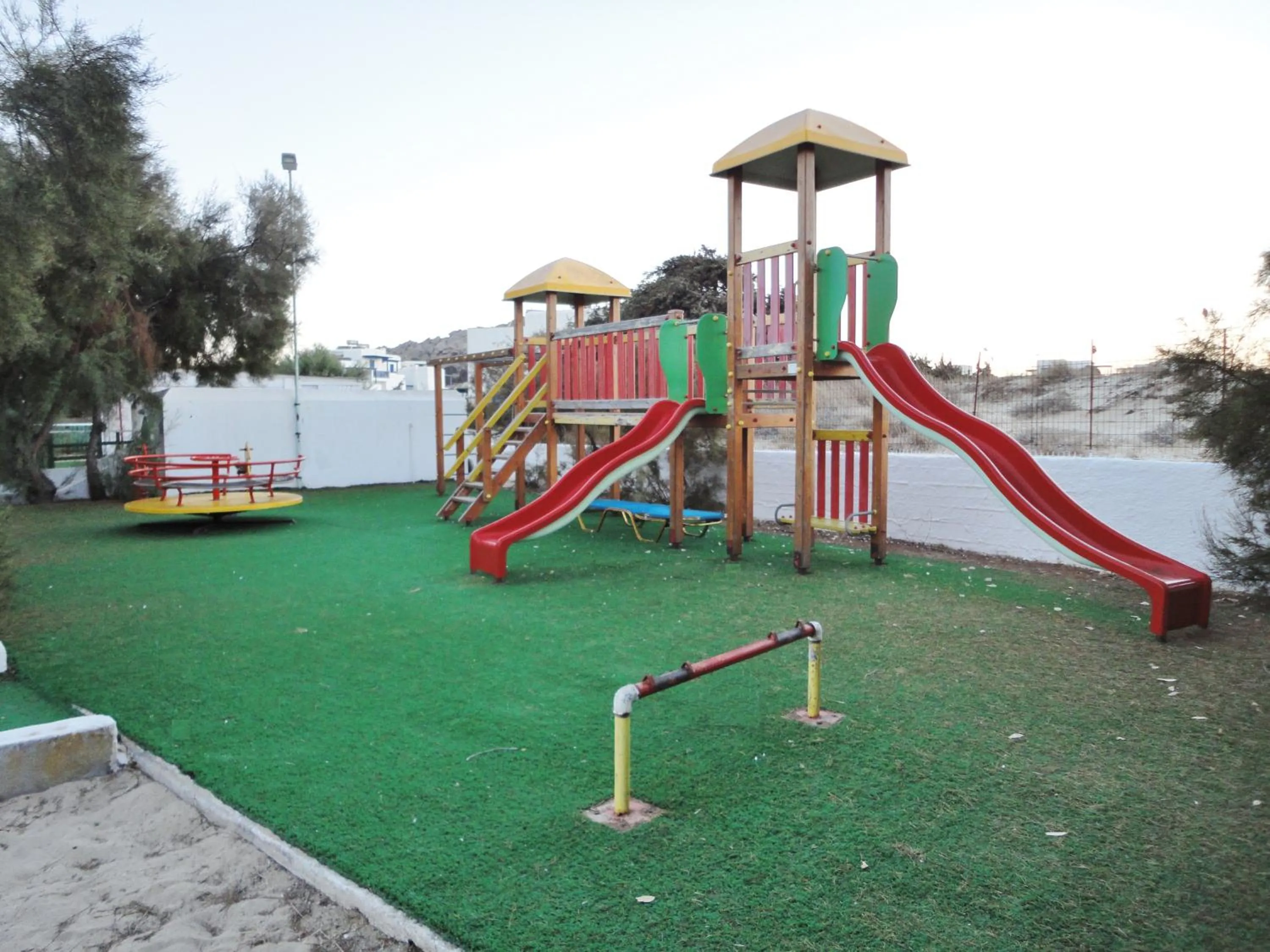 Children play ground in Mikri Vigla Hotel Beach Resort
