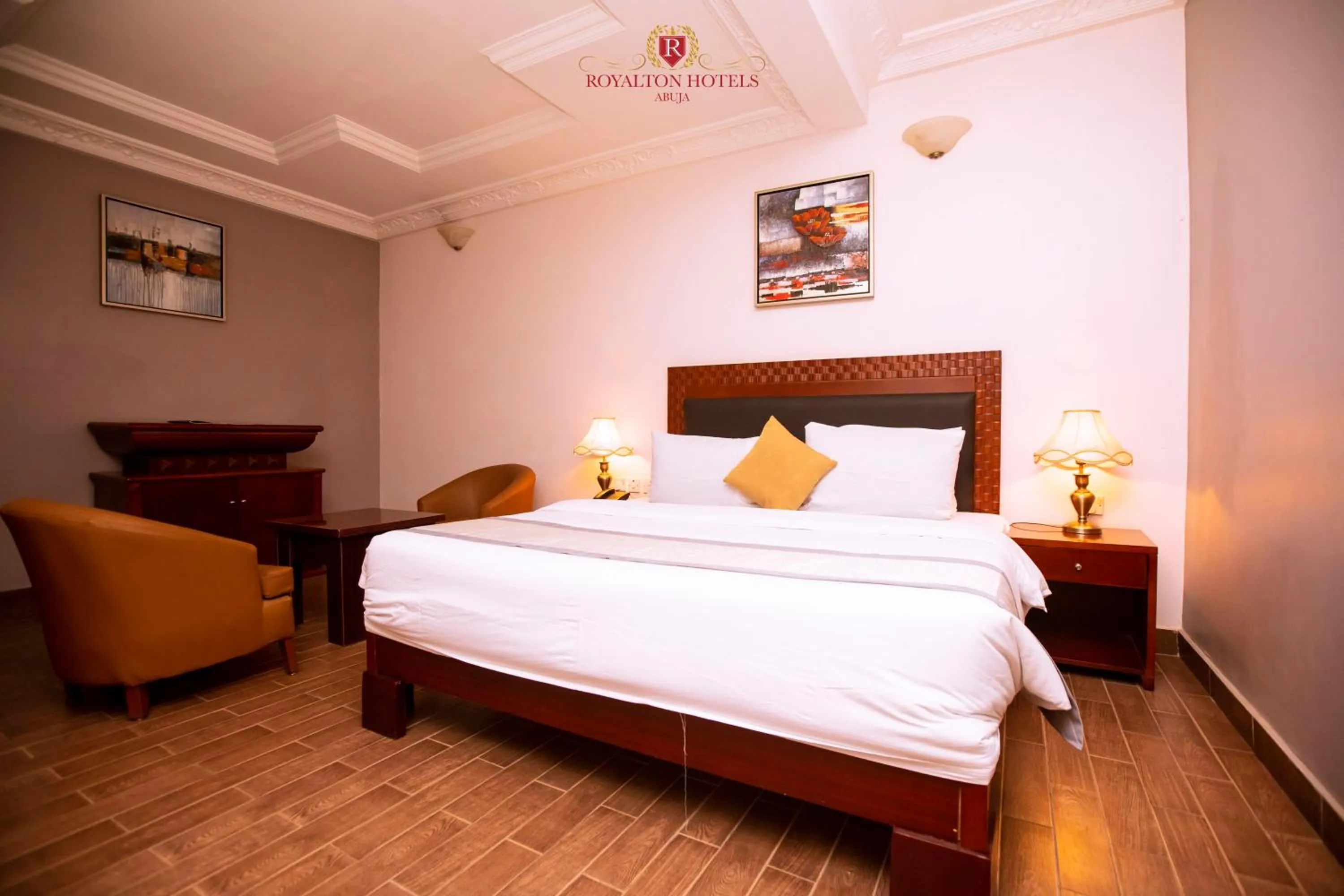 Bed in Royalton Hotels Abuja
