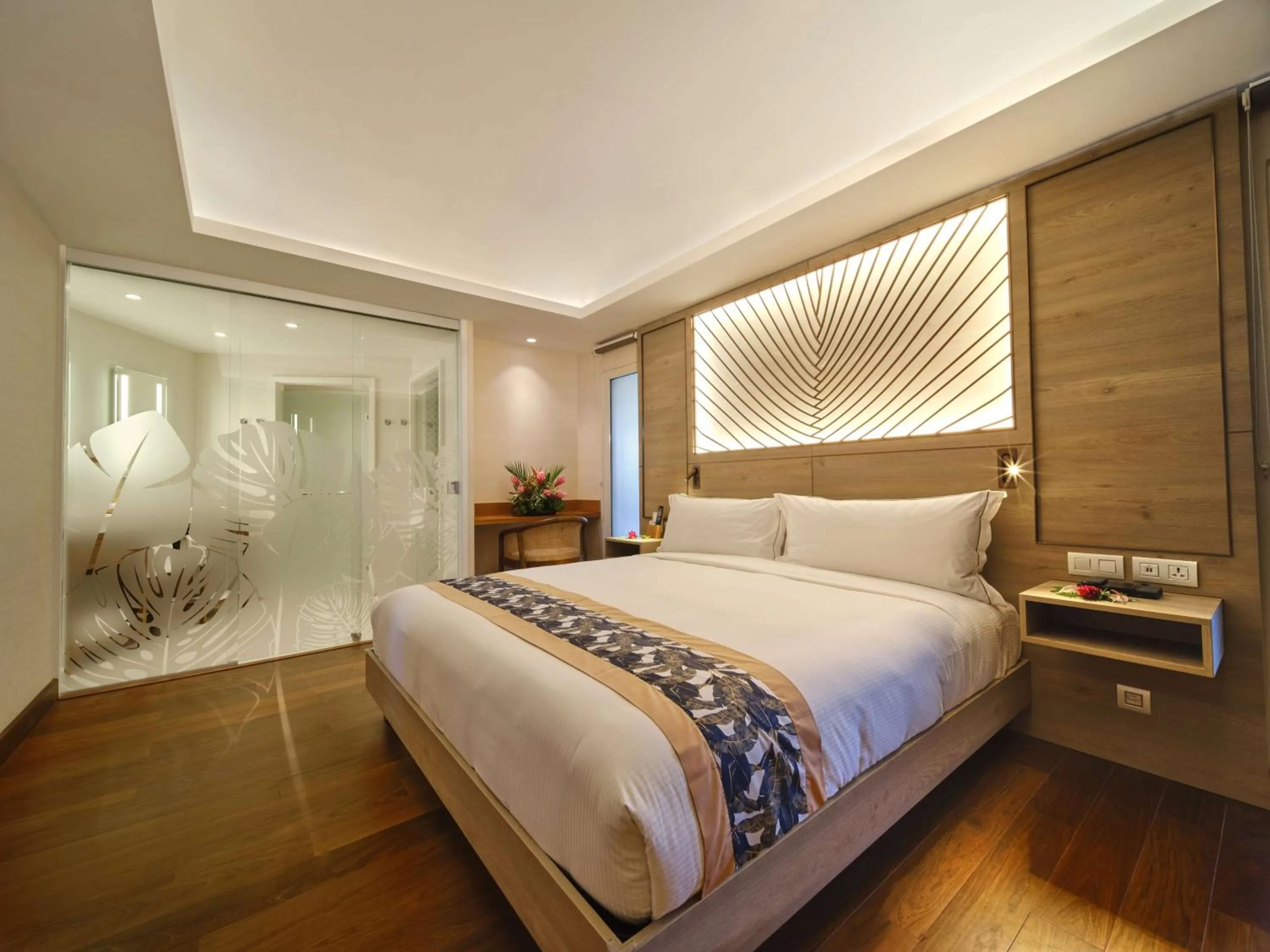 Bed in Hilton Hotel Tahiti