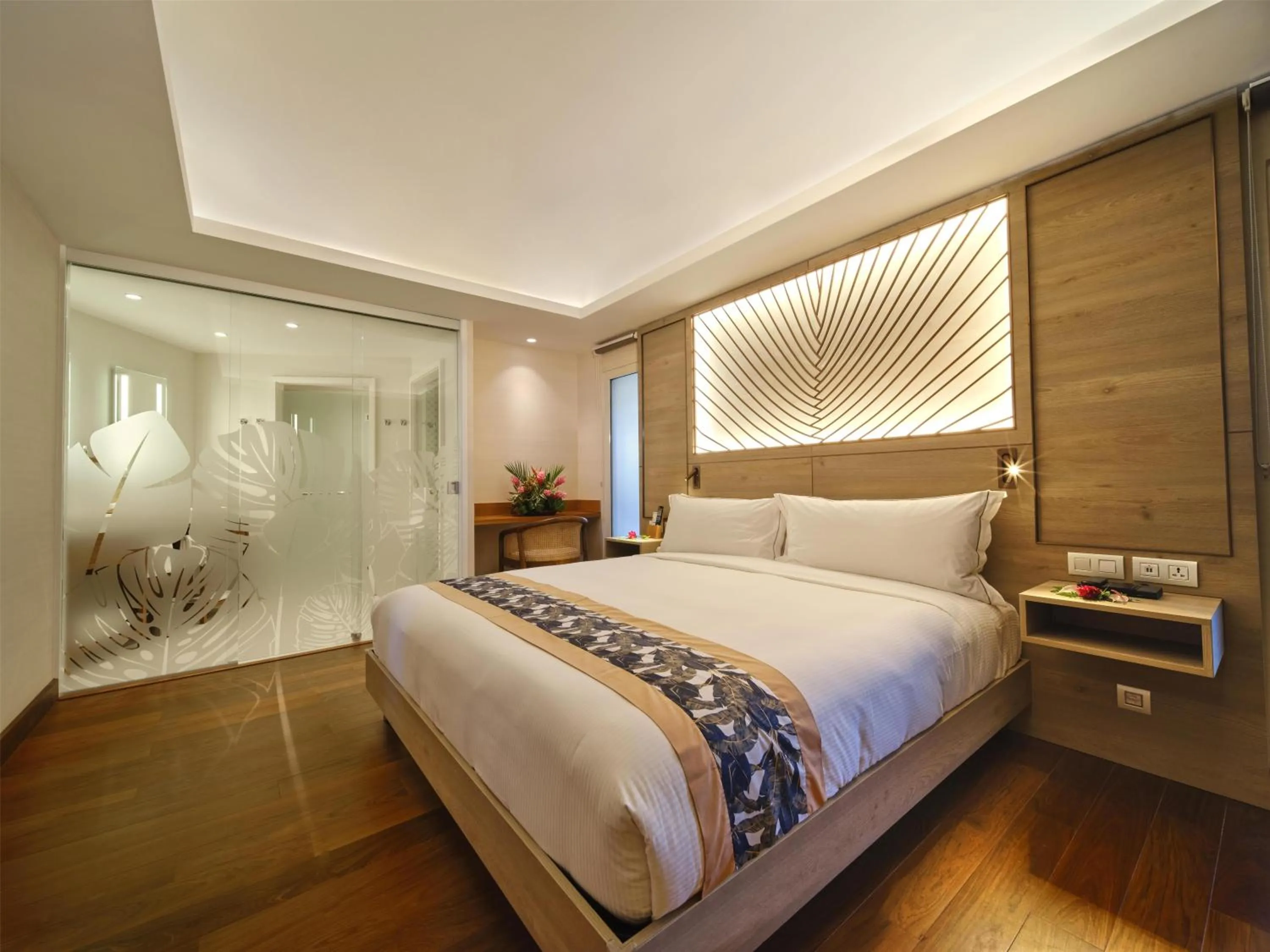 Bed in Hilton Hotel Tahiti