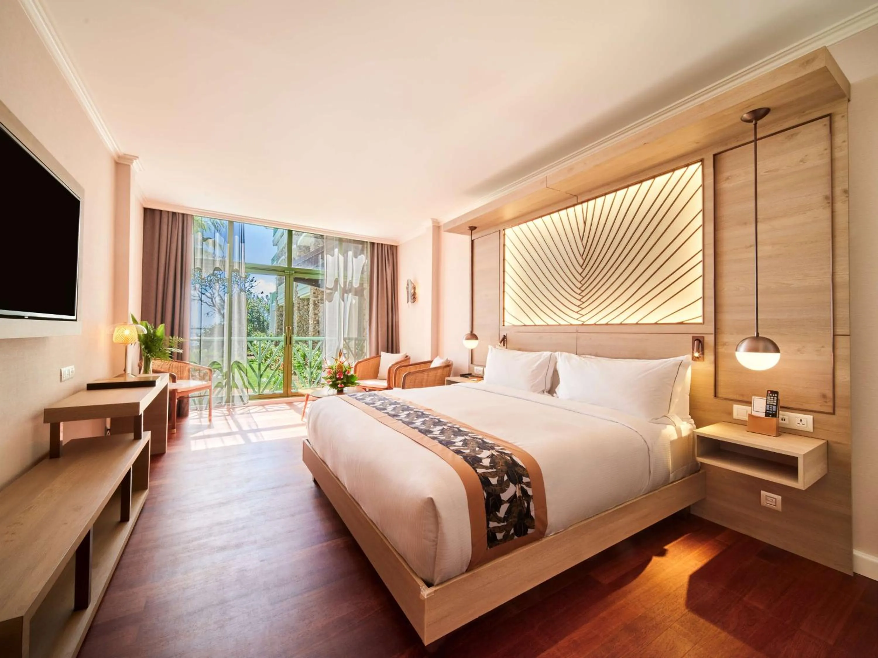 Bed in Hilton Hotel Tahiti