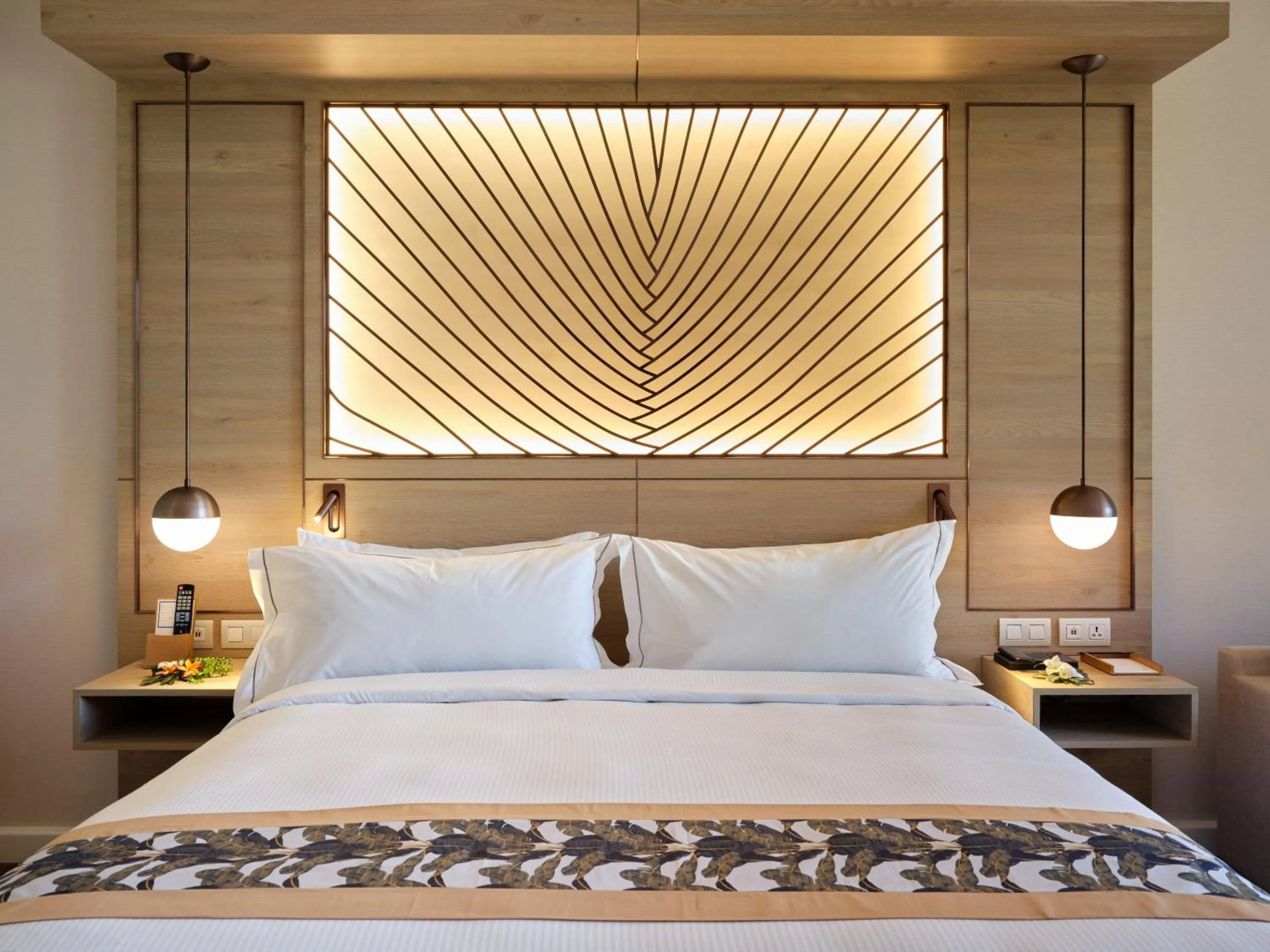 Bed in Hilton Hotel Tahiti