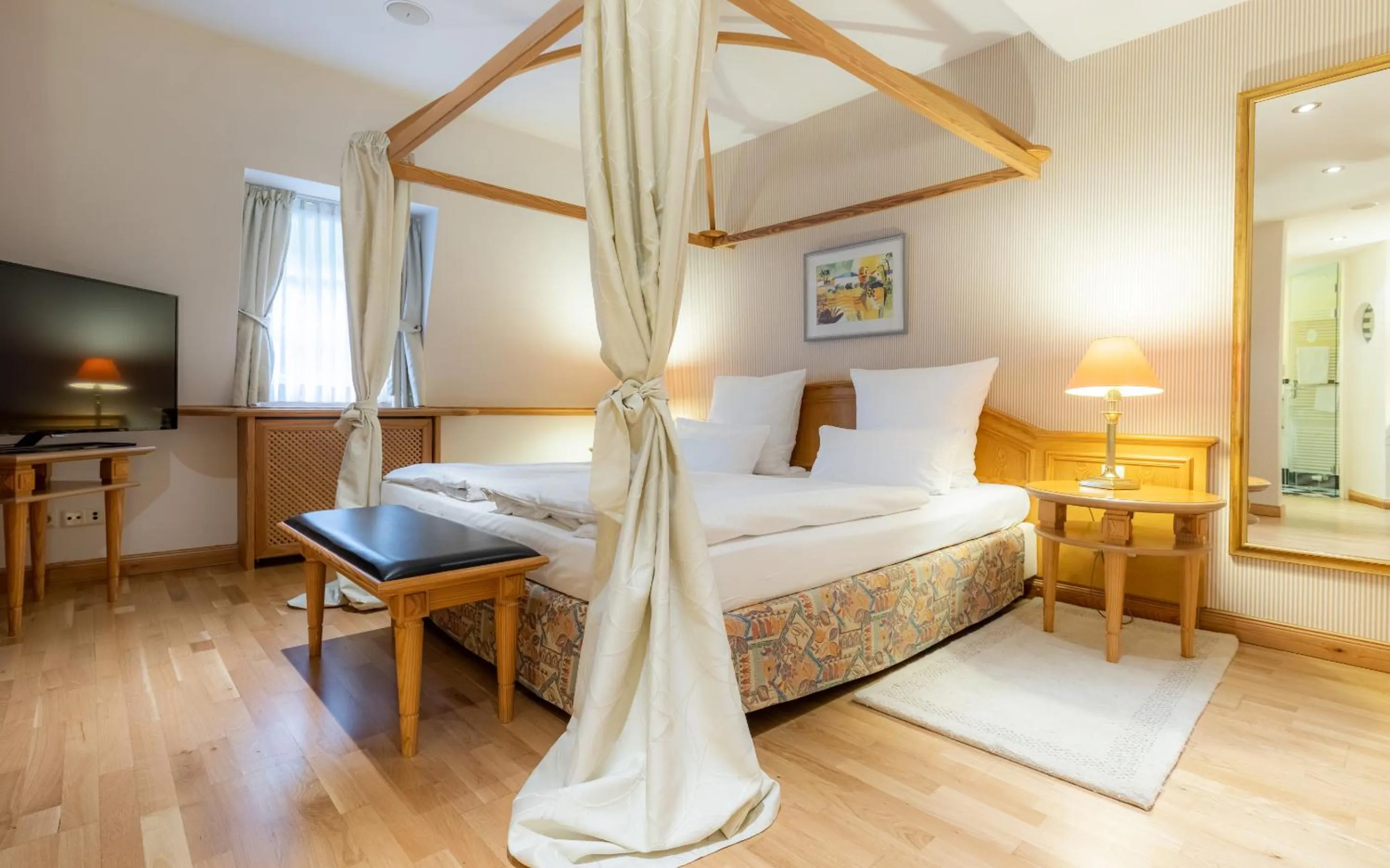 Bedroom, Bed in Waldhaus Reinbek