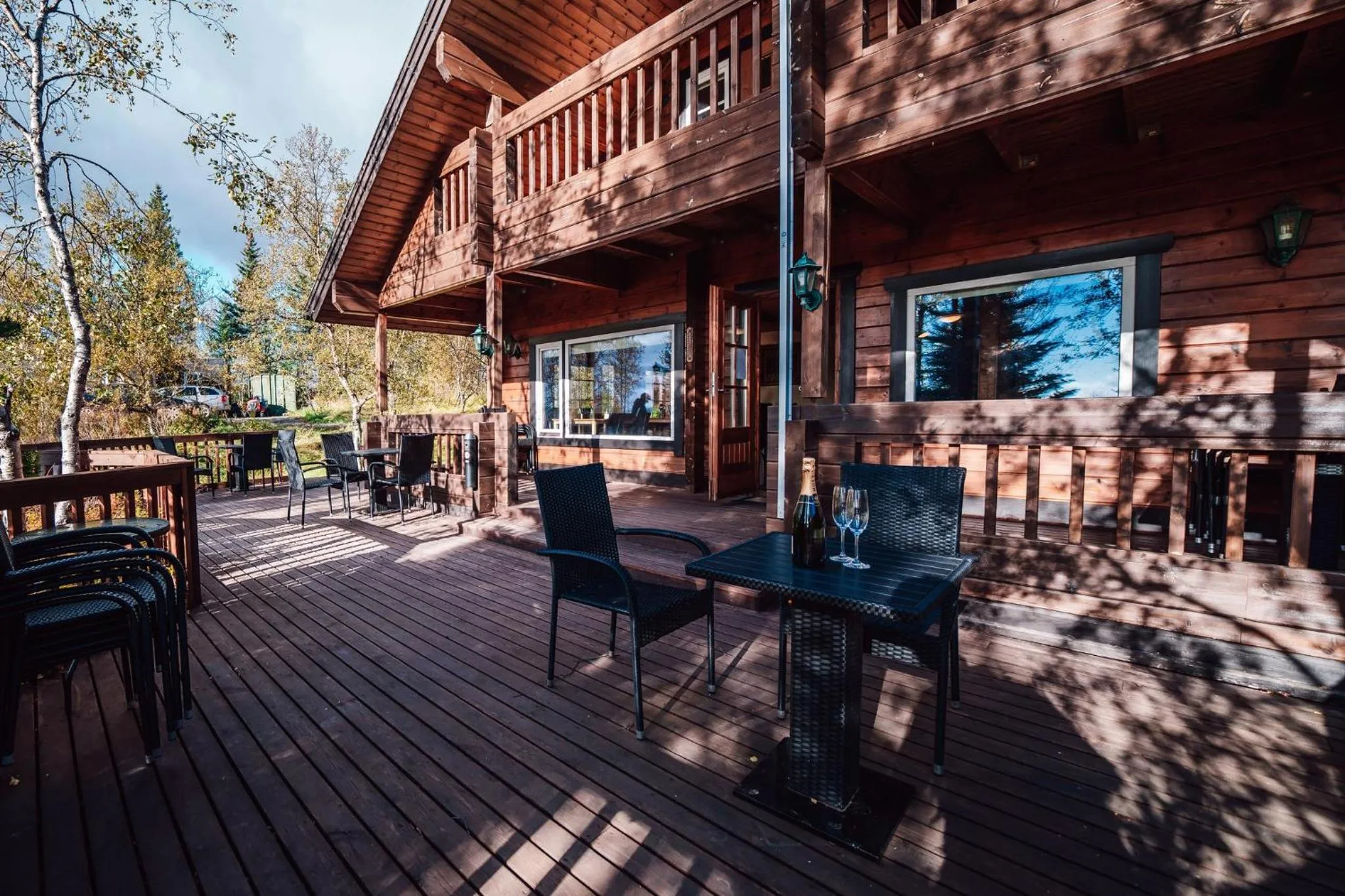 Balcony/Terrace in Blue Hotel Fagrilundur - On The Golden Circle