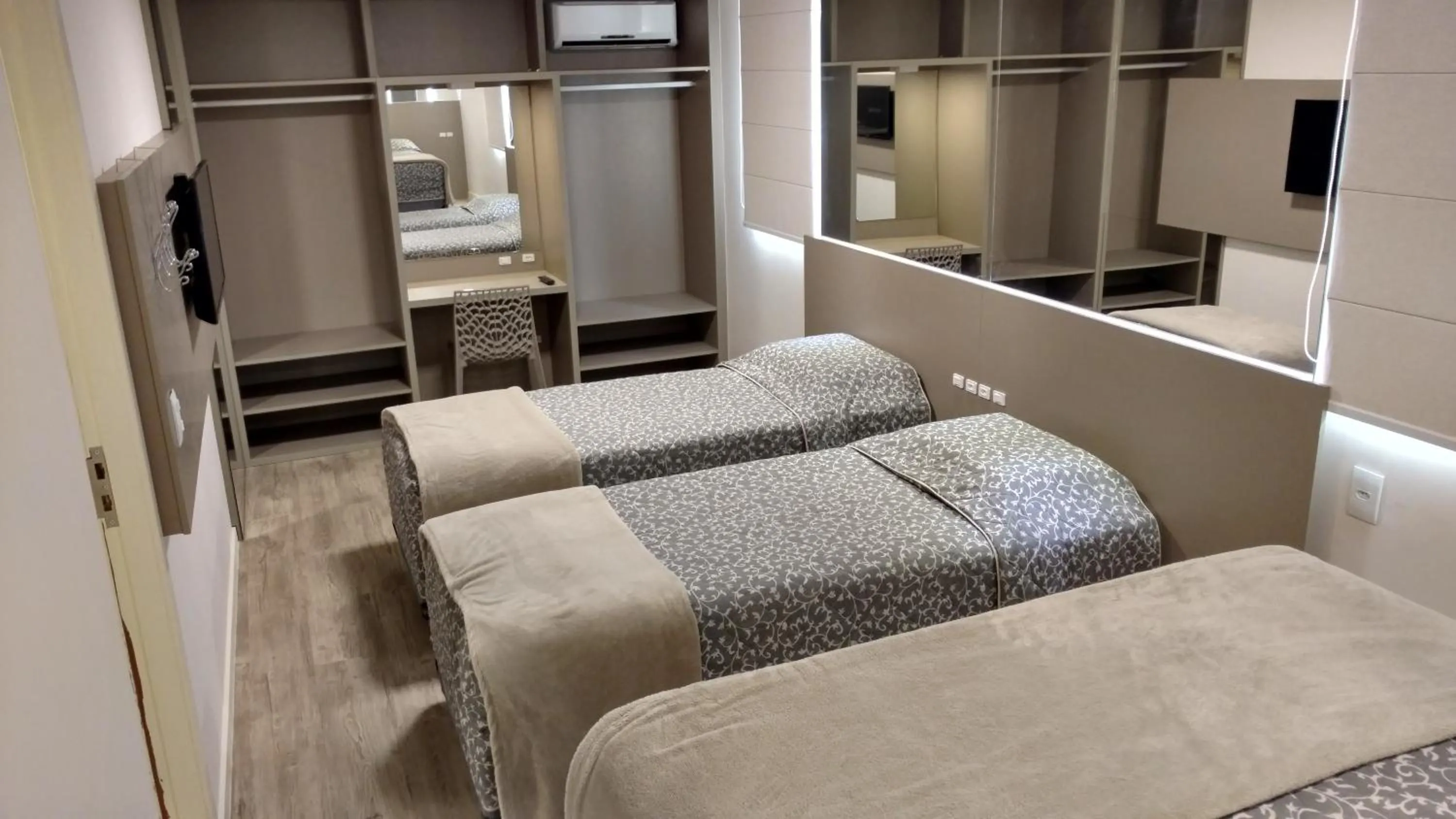 Bed in Hotel Palmas Executivo