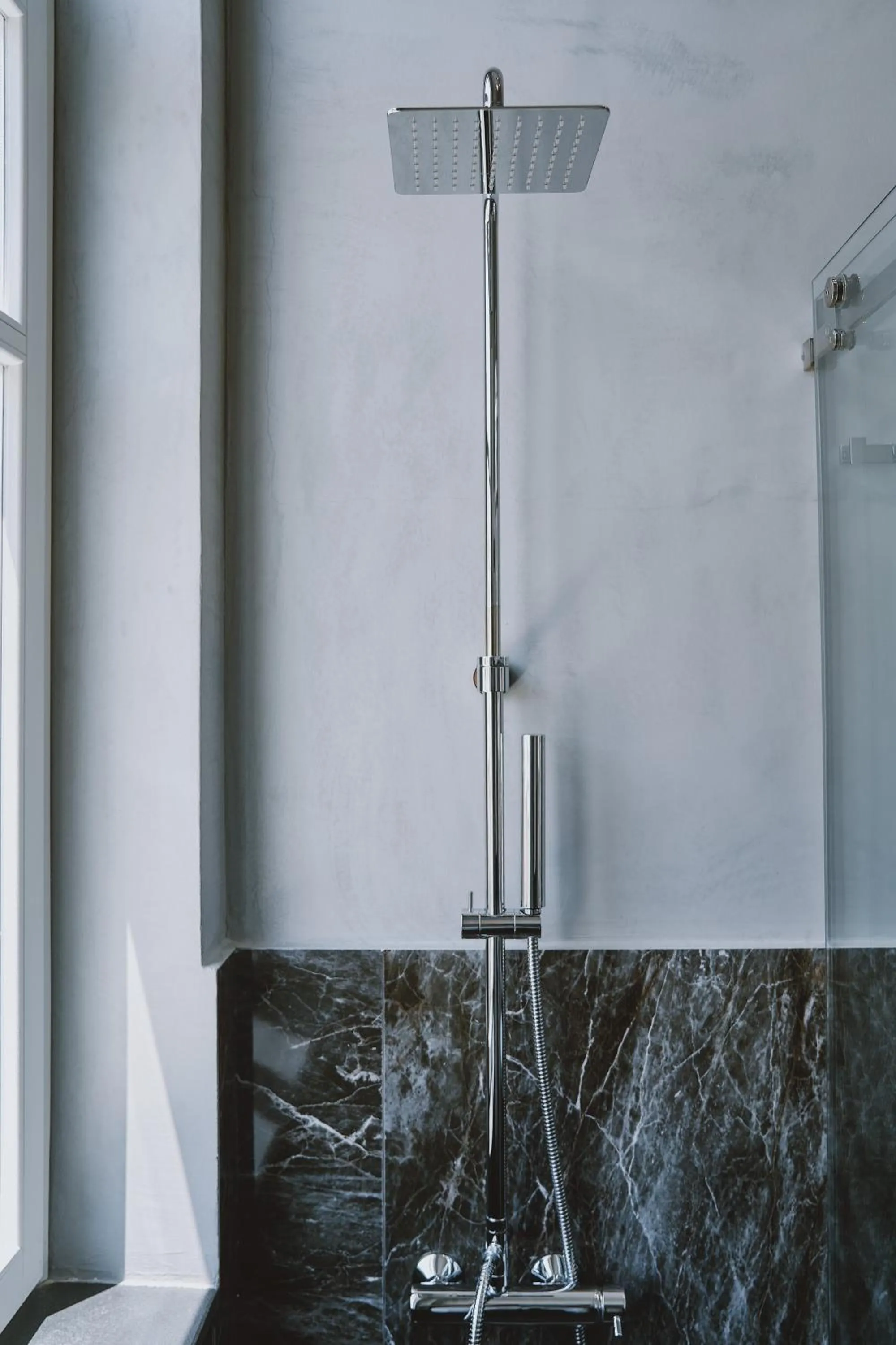 Shower in MiraMe Athens Boutique Hotel