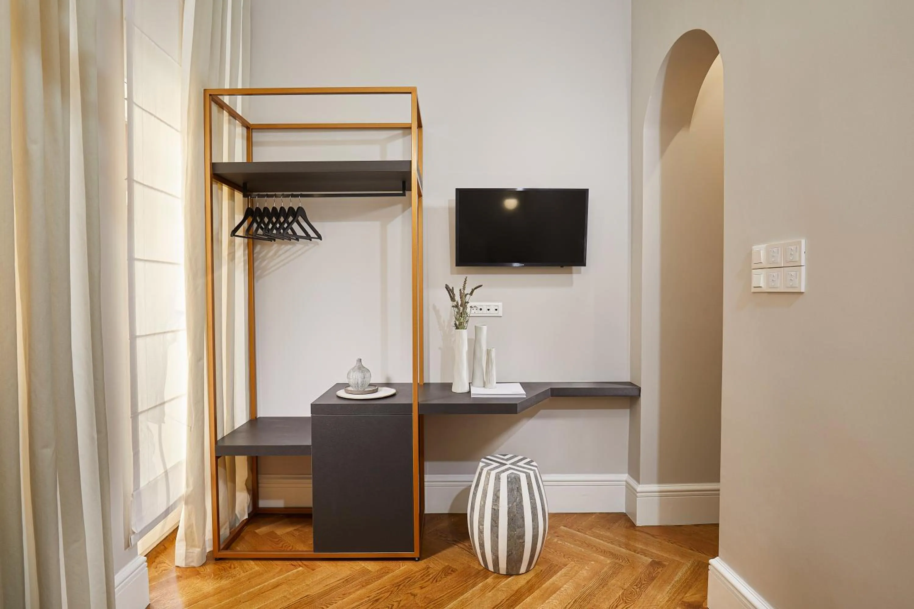 TV and multimedia in MiraMe Athens Boutique Hotel