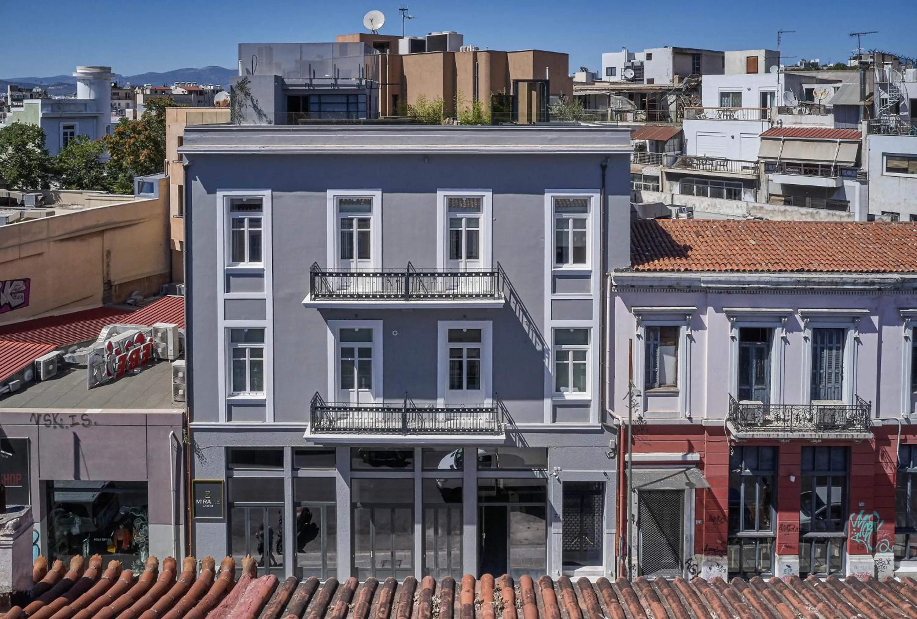 Property building in MiraMe Athens Boutique Hotel