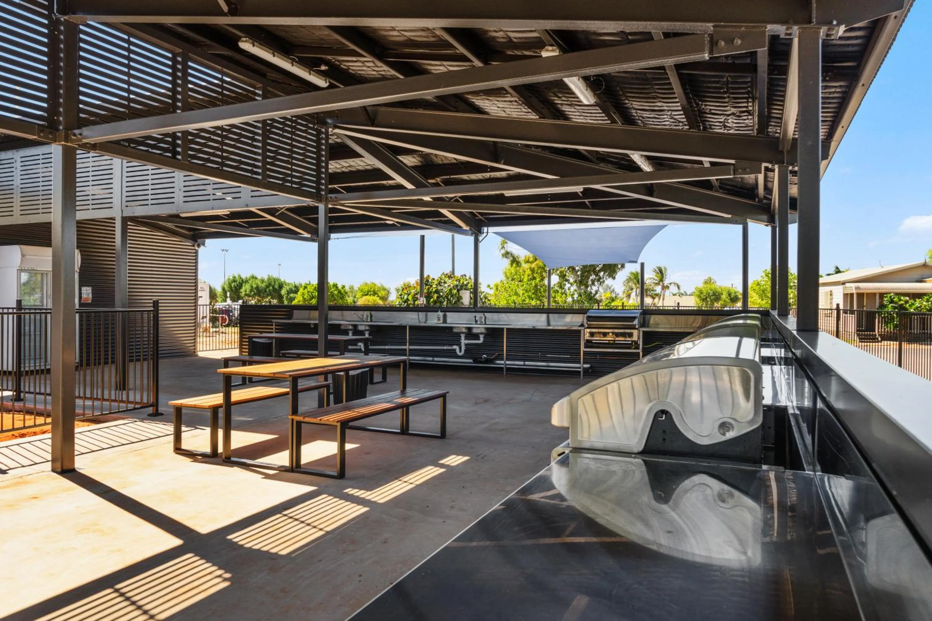 BBQ facilities in Ningaloo Caravan and Holiday Resort