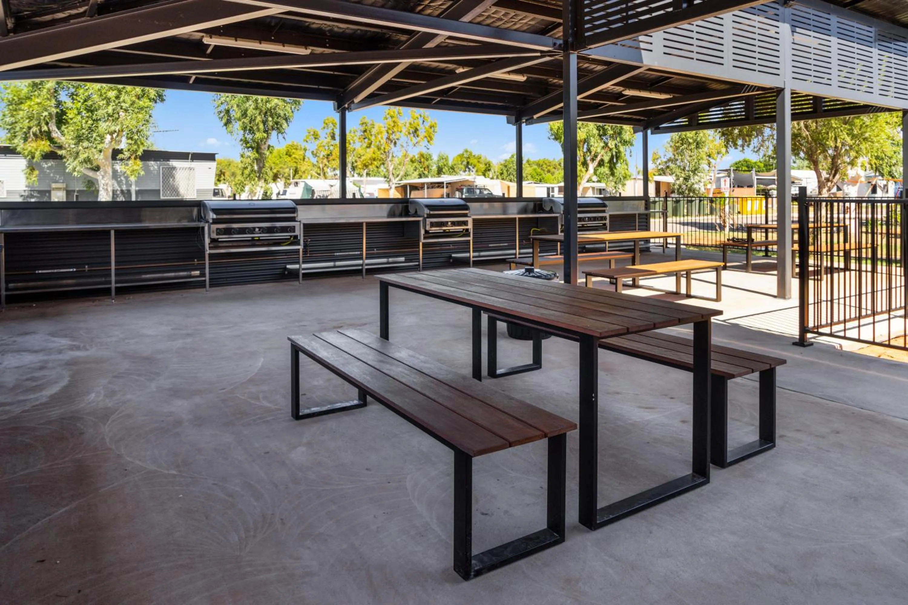 BBQ facilities in Ningaloo Caravan and Holiday Resort