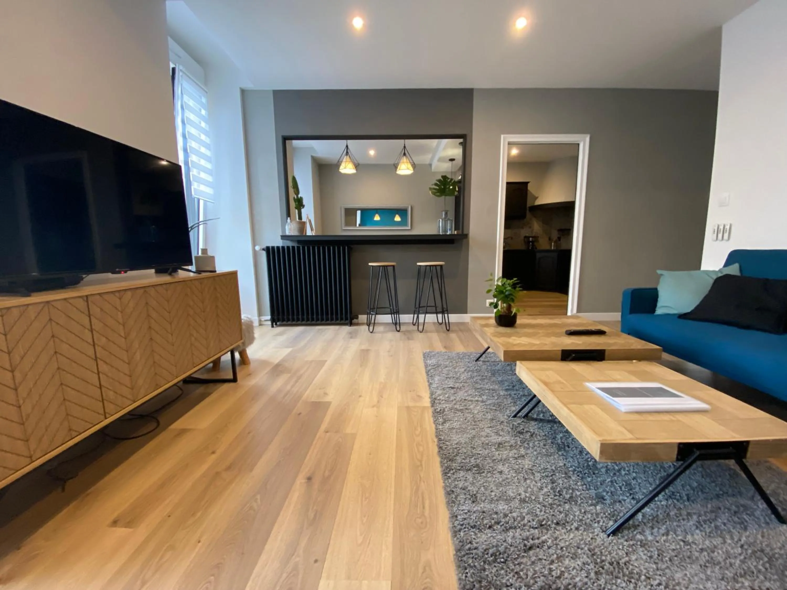 Living room in Appartement 97 M2 proche Puy du fou