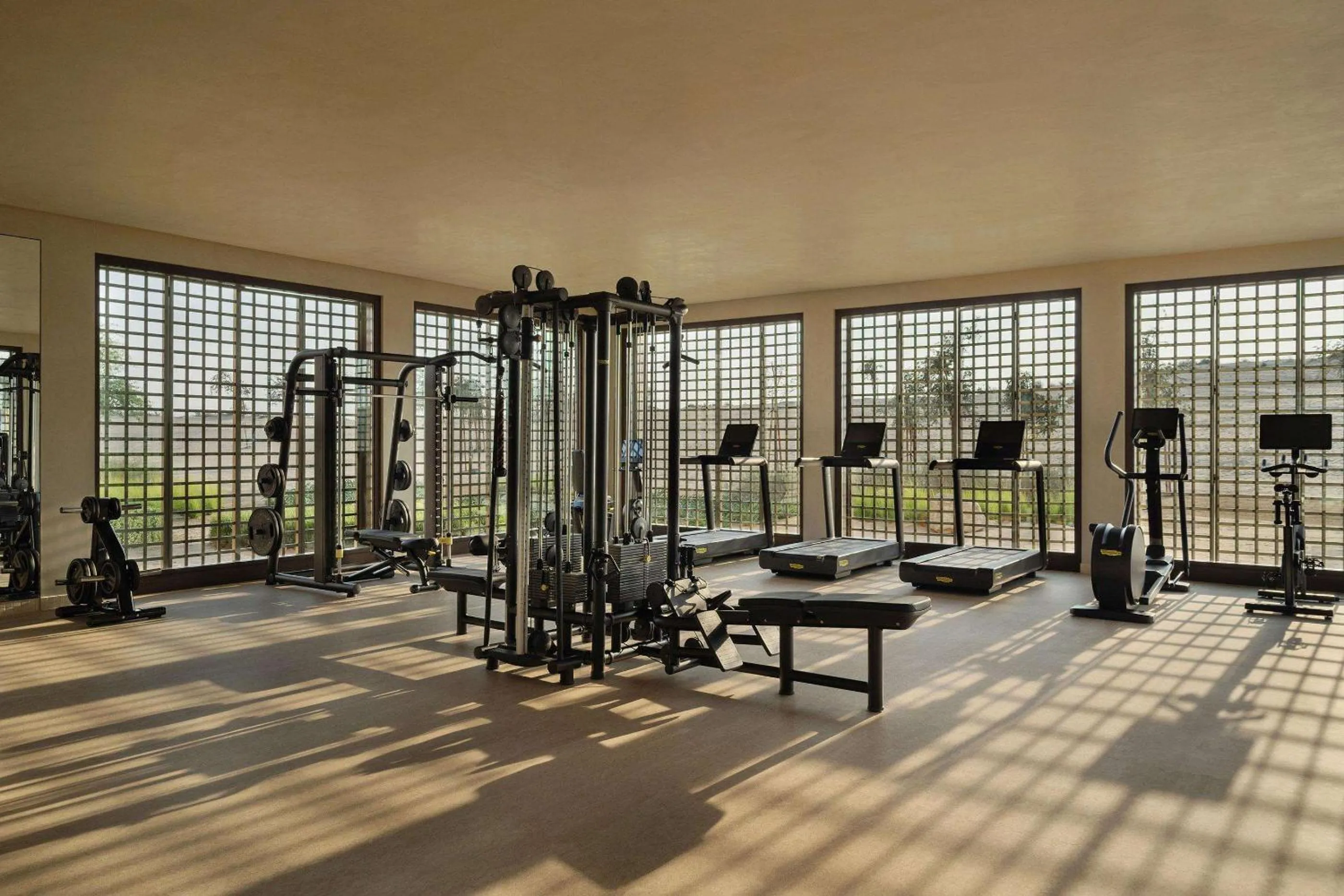 Fitness centre/facilities in Bab Al Shams, A Rare Finds Desert Resort, Dubai