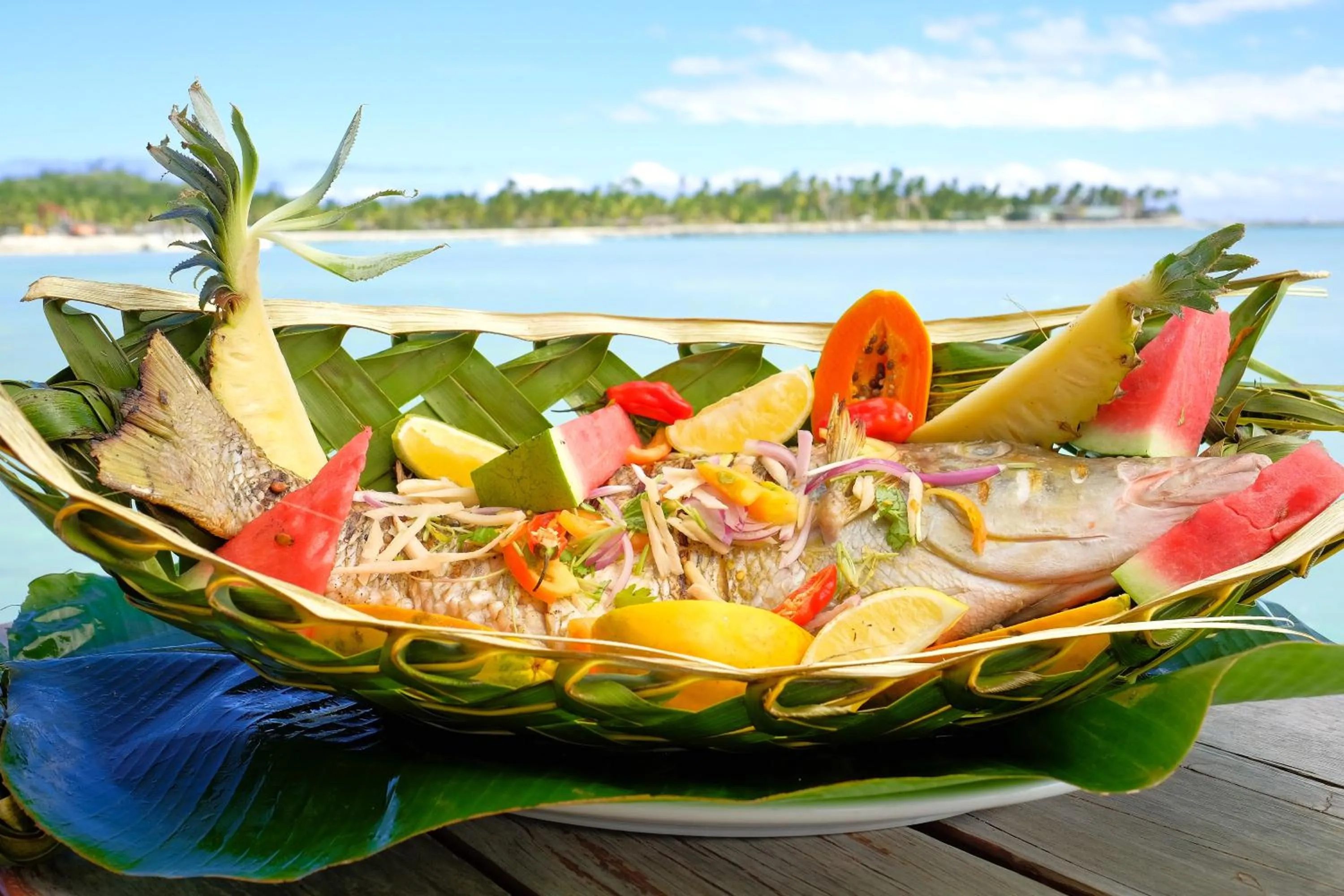 Food close-up in Musket Cove Island Resort