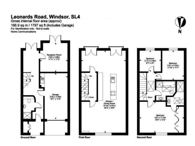 Immaculate Central Windsor Town House with parking