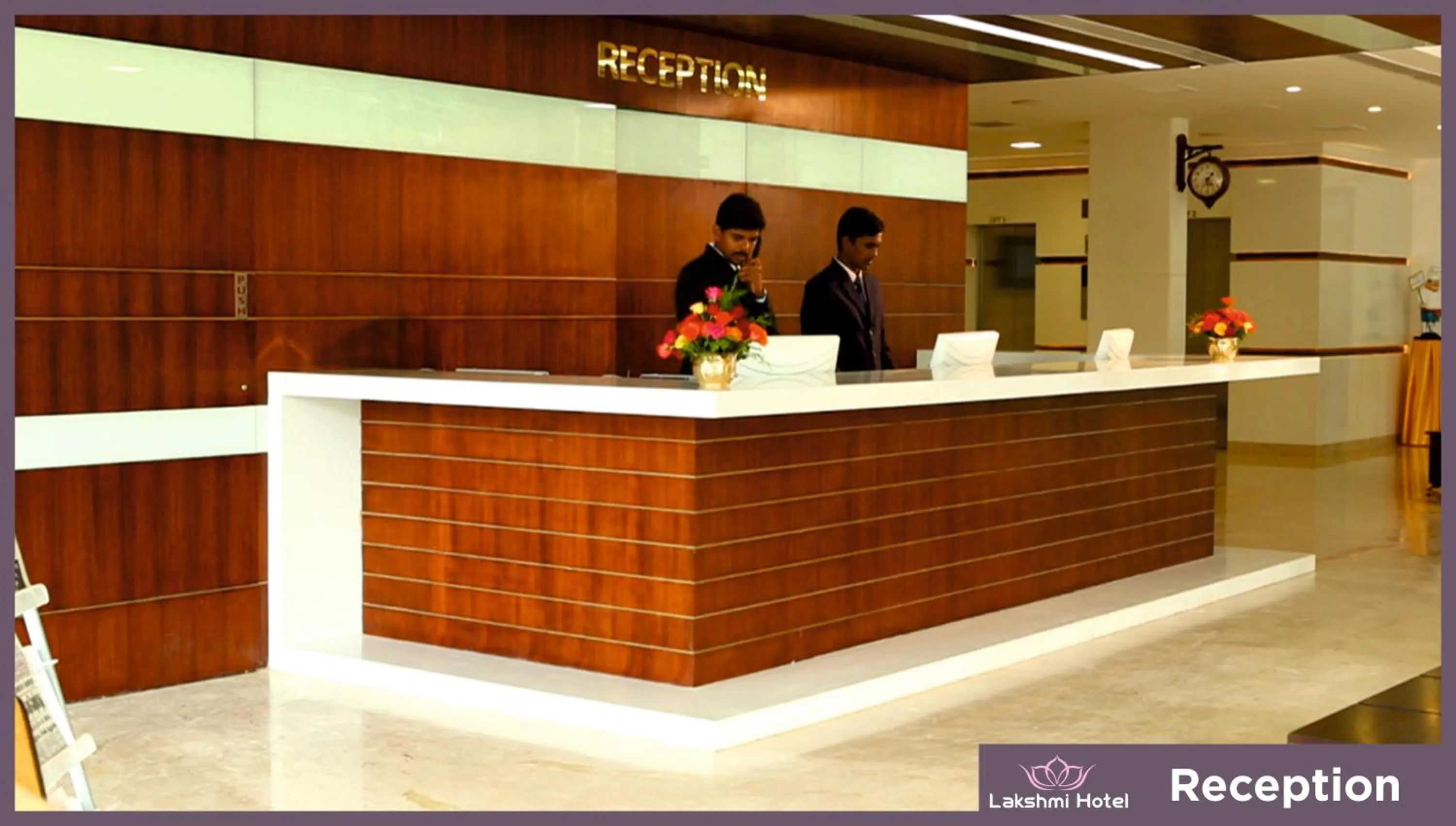Lobby or reception in Lakshmi Hotel