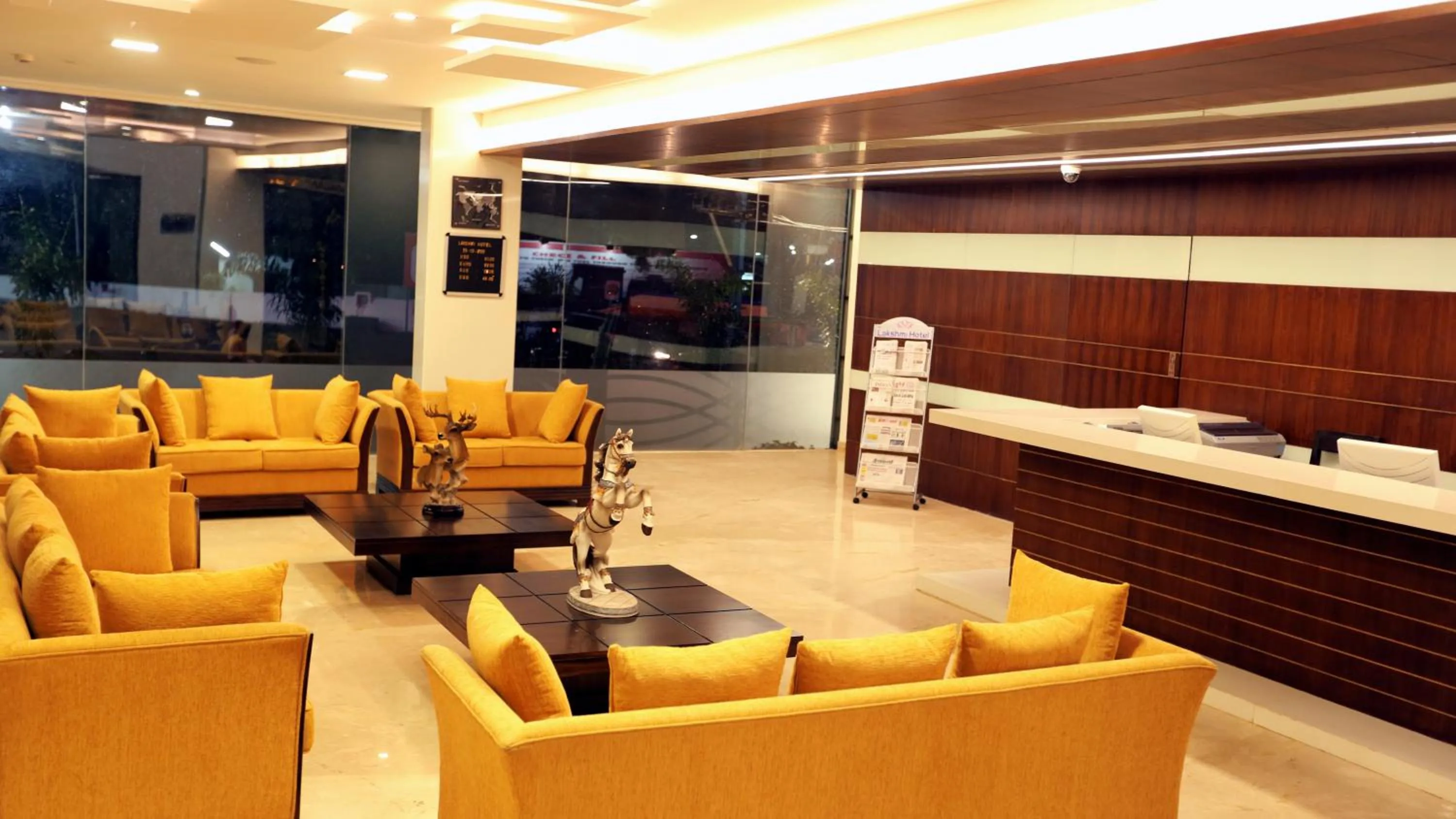 Lobby or reception in Lakshmi Hotel
