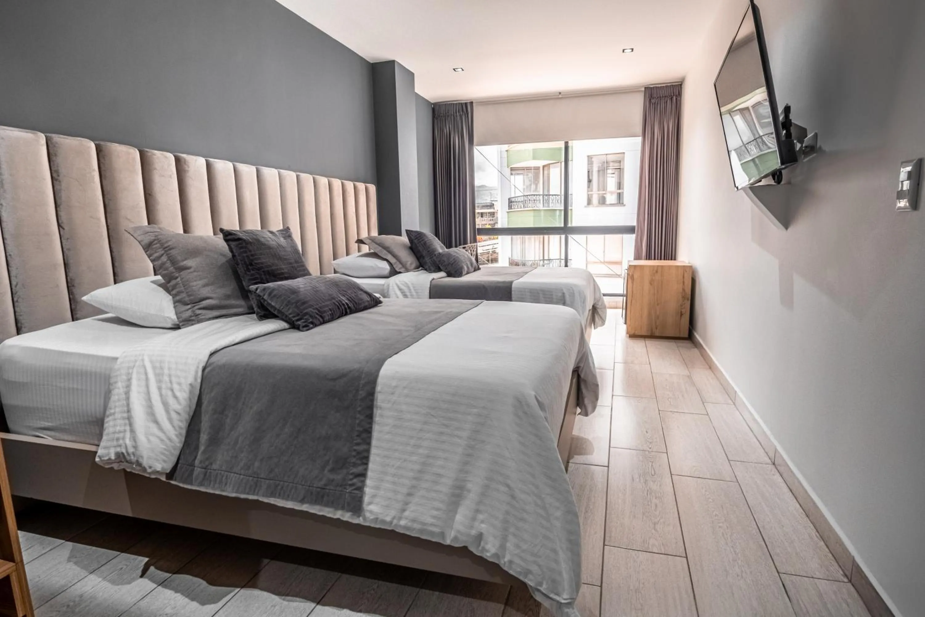 Bed in Hotel Plaza Doce