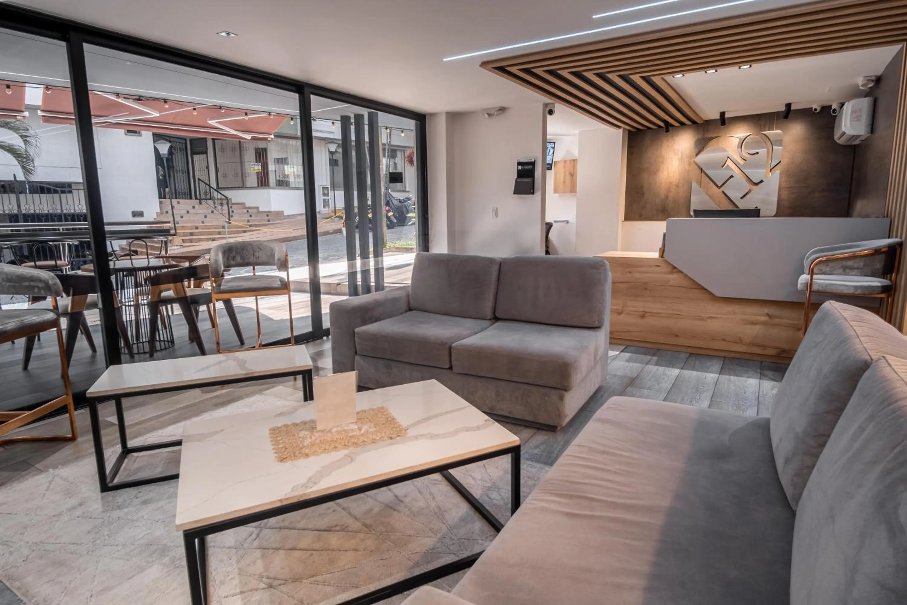 Living room in Hotel Plaza Doce