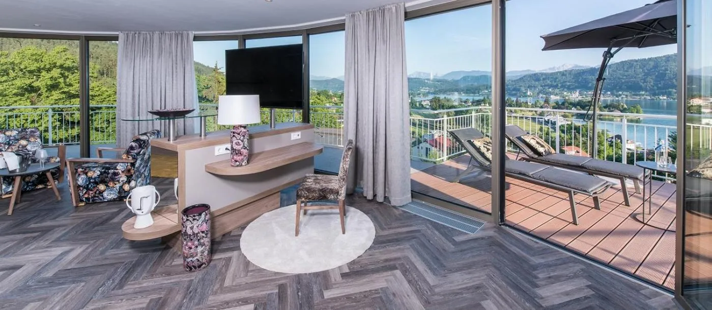 Balcony/Terrace in das Balance - Spa & Golf Hotel am Wörthersee