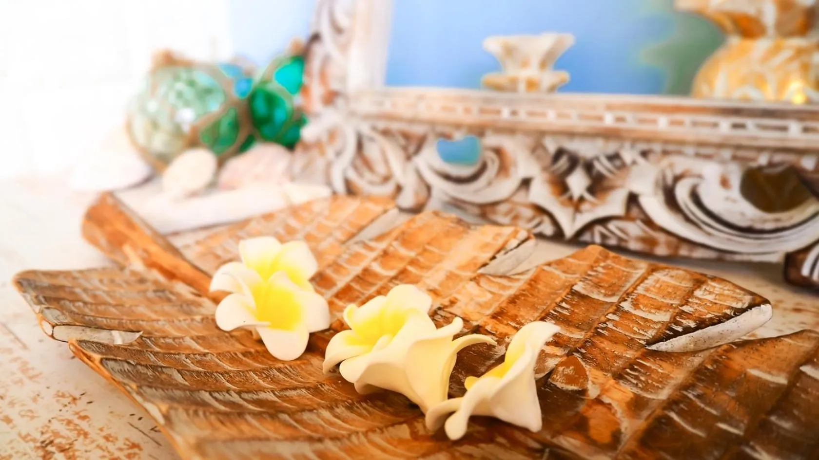 Decorative detail in Palm Villa Ishigakijima fusu