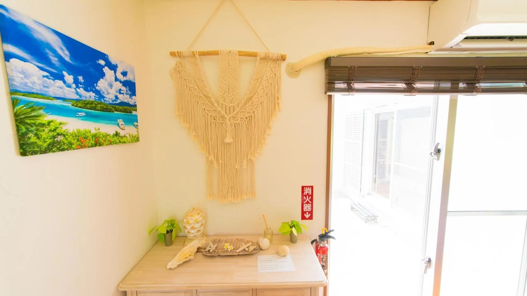 Decorative detail in Palm Villa Ishigakijima fusu