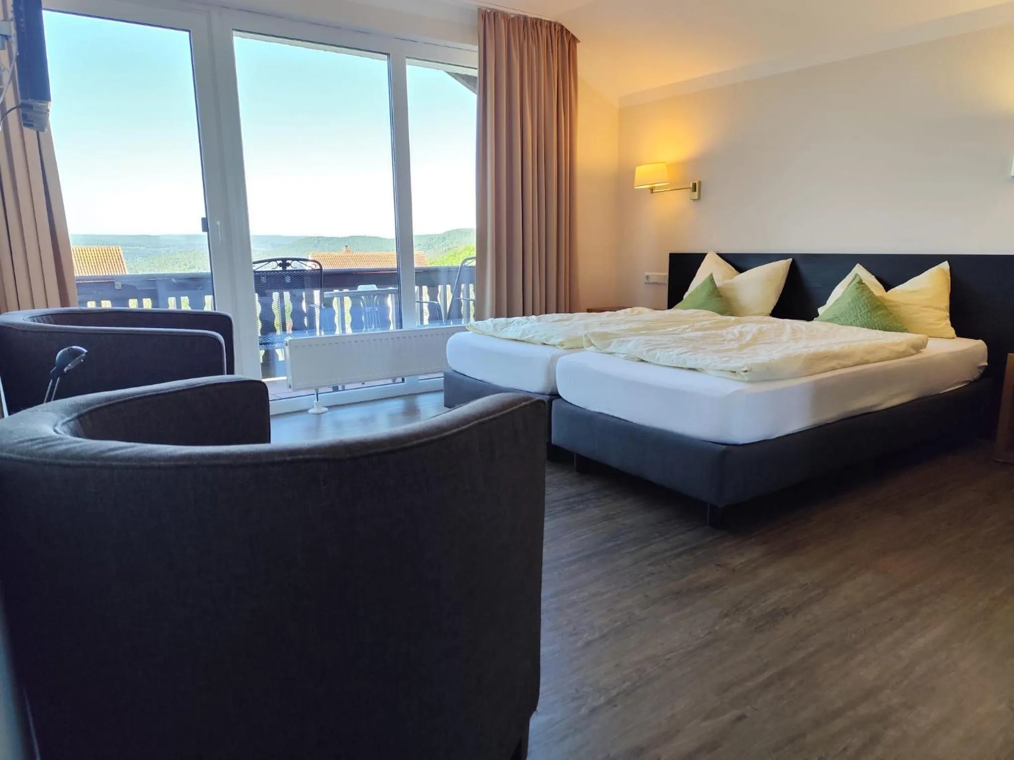 Bed in Garni Hotel & Ferienwohnungen Seeschlößchen