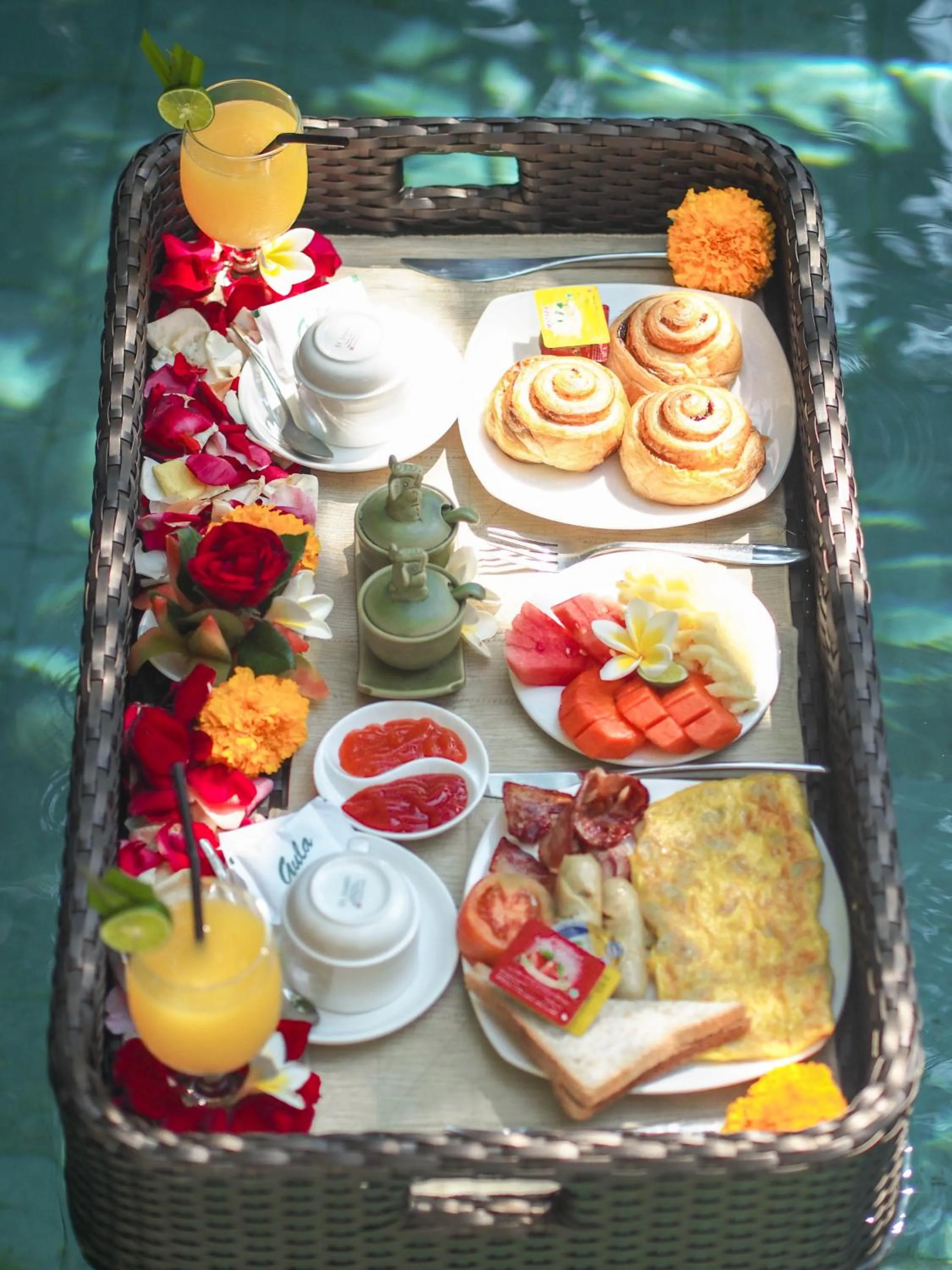 Continental breakfast in Bale Gede Luxury Villas
