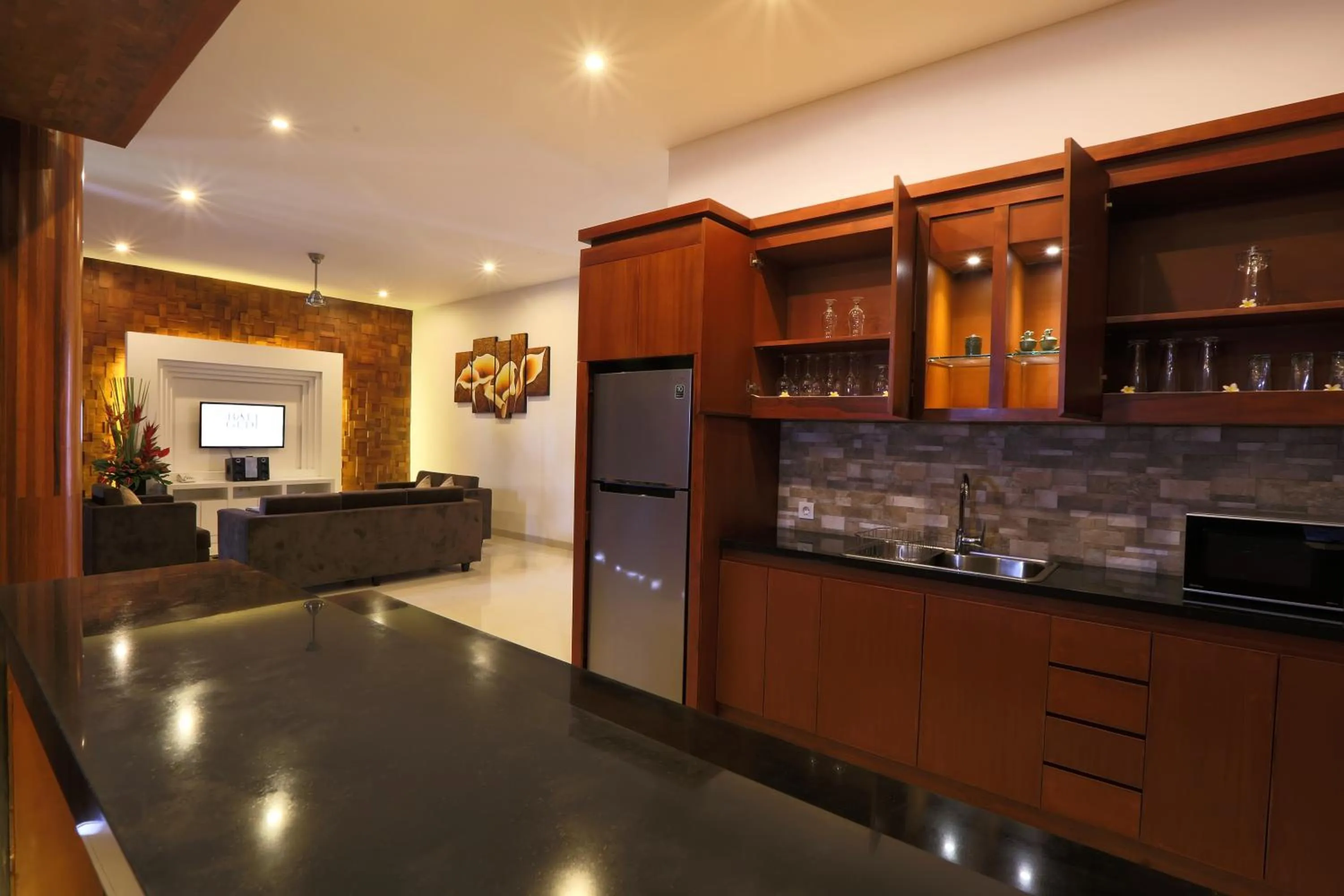 Kitchen or kitchenette in Bale Gede Luxury Villas