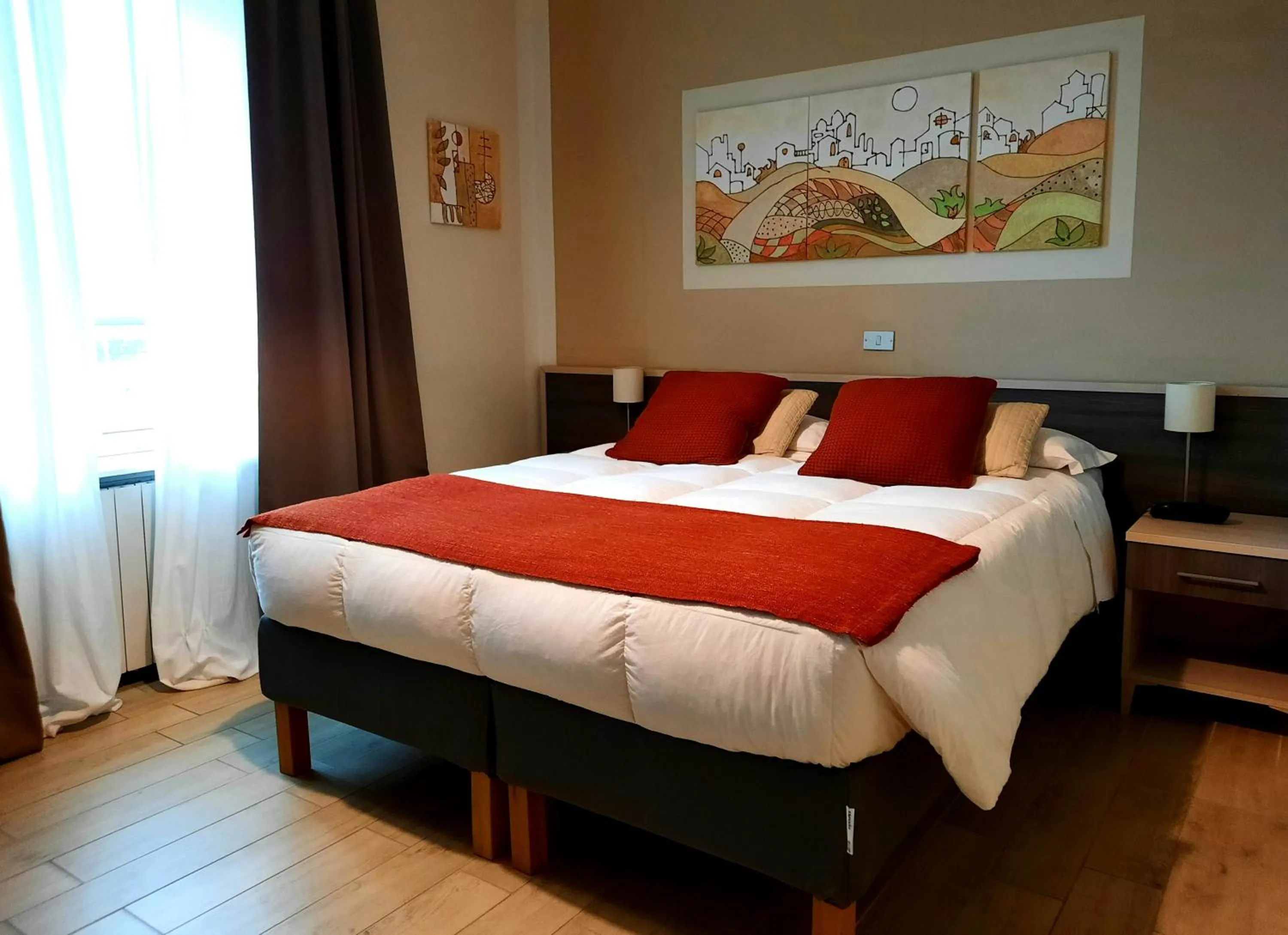 Bed in Art Hotel Pietrasanta