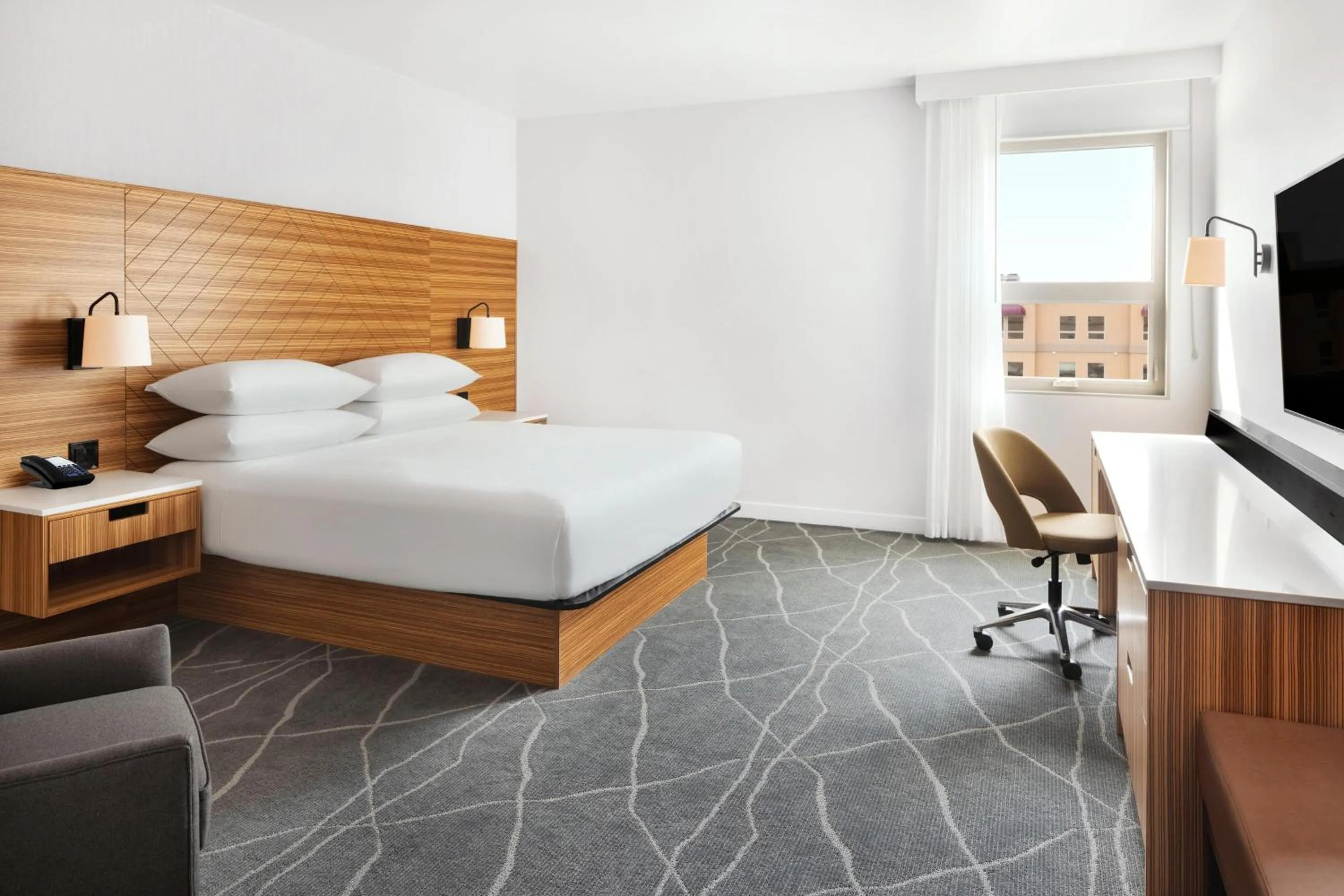 Photo of the whole room, Bed in Delta Hotels by Marriott Grande Prairie Airport